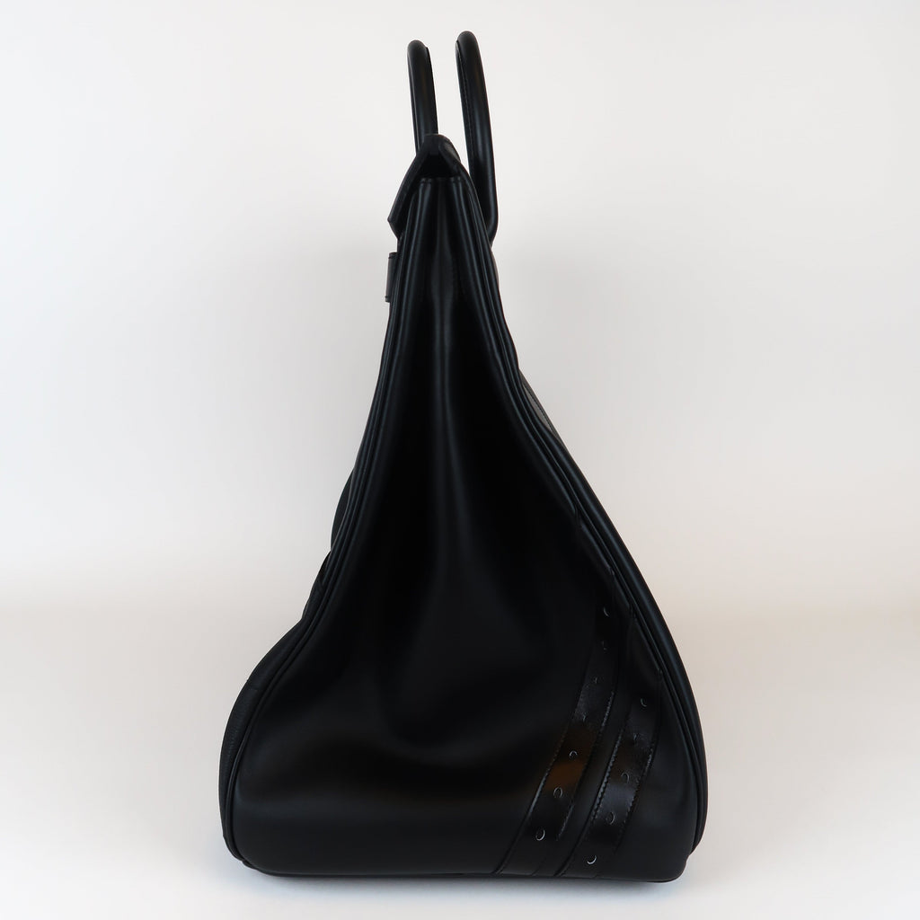 Hermès Noir HAC 50 en Selle (PHW | 2025)