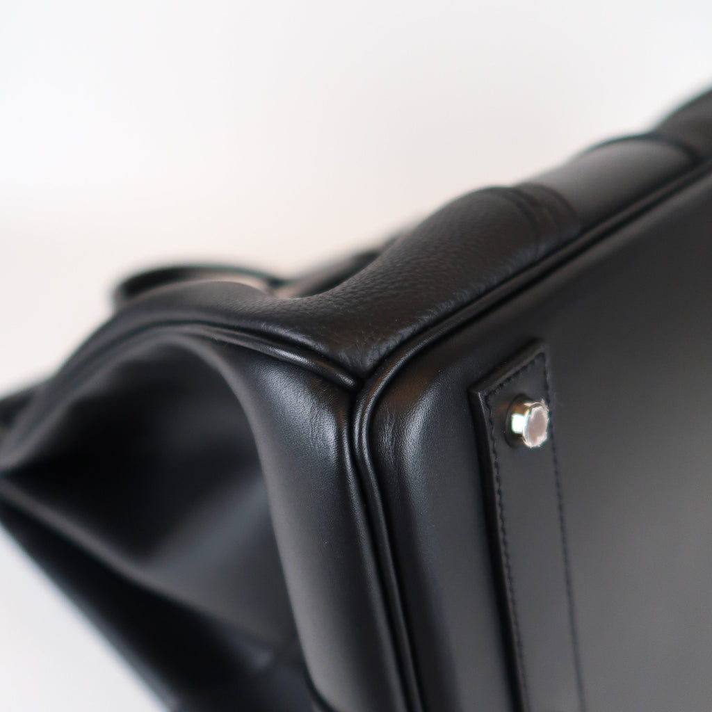 Hermès Noir HAC 50 en Selle (PHW | 2025)