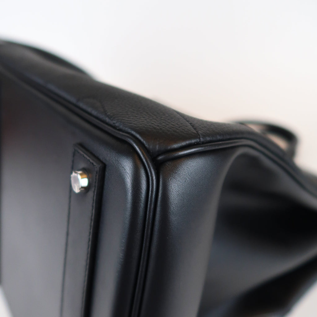 Hermès Noir HAC 50 en Selle (PHW | 2025)