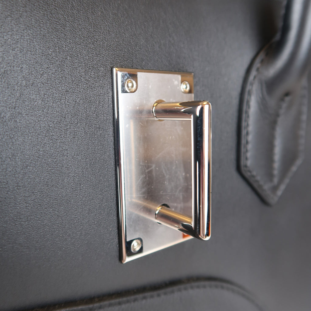 Hermès Noir HAC 50 en Selle (PHW | 2025)