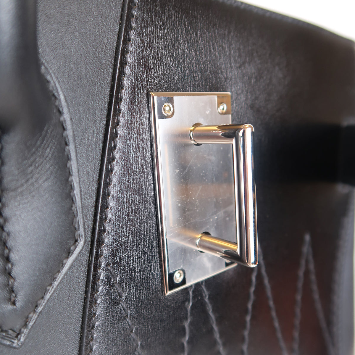 Hermès Noir HAC 50 en Selle (PHW | 2025)