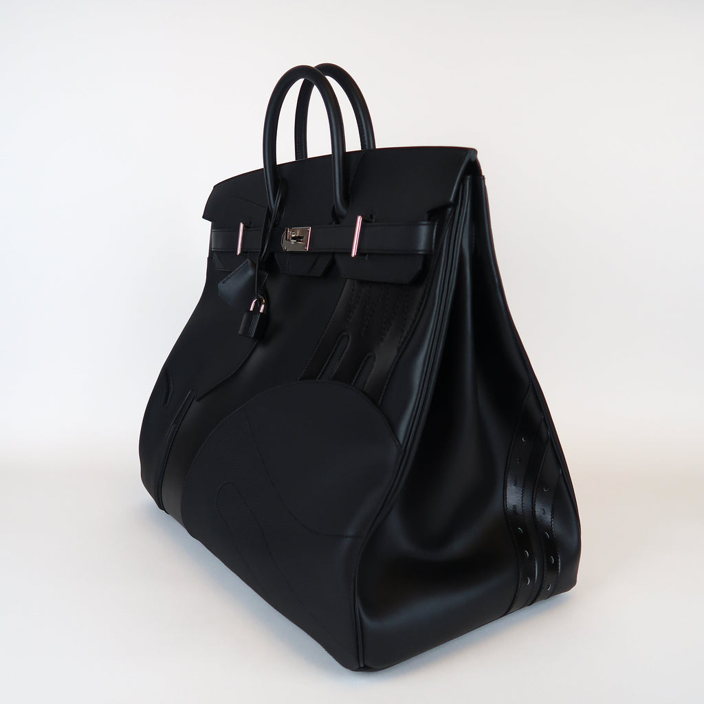 Hermès Noir HAC 50 en Selle (PHW | 2025)