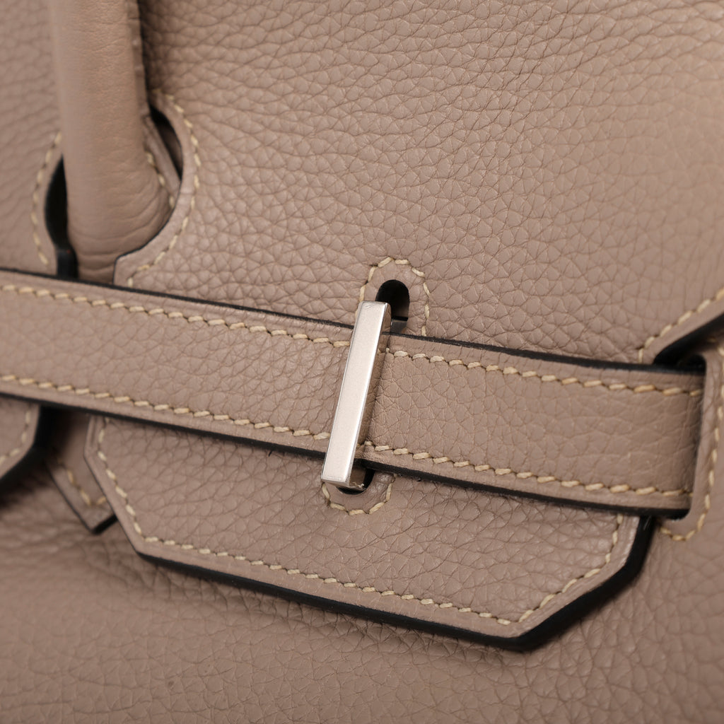 Hermès Gris Tourterelle Togo Retourne Birkin 35 (PHW | 2008)