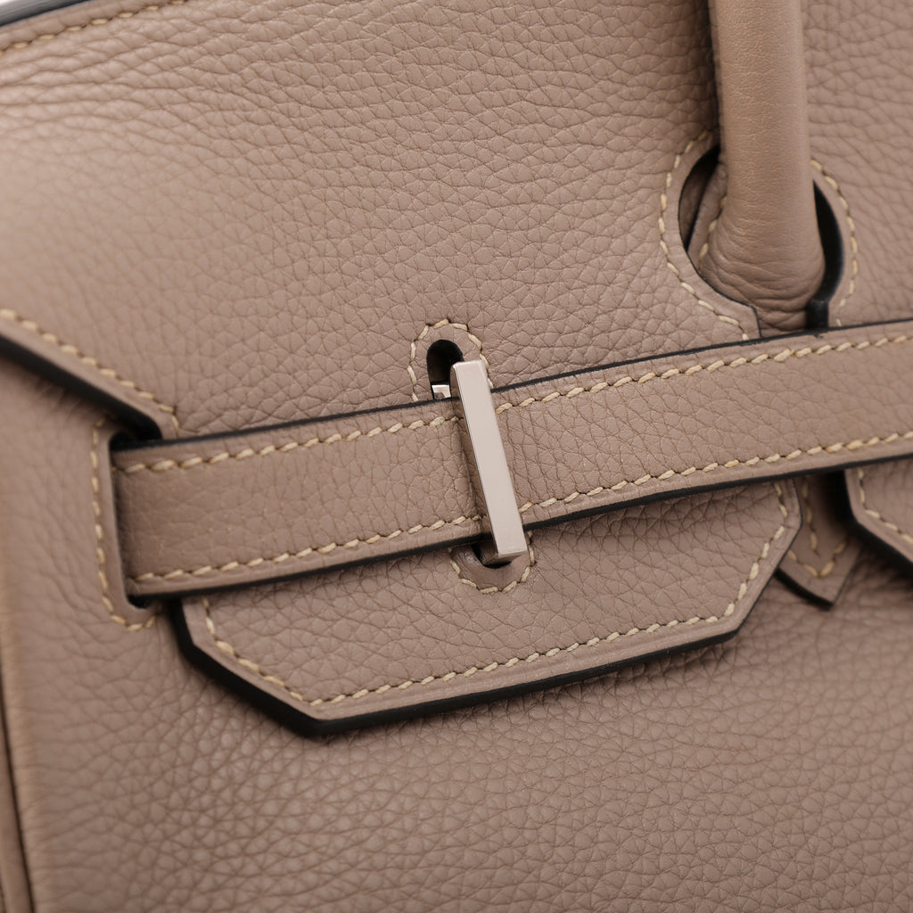 Hermès Gris Tourterelle Togo Retourne Birkin 35 (PHW | 2008)