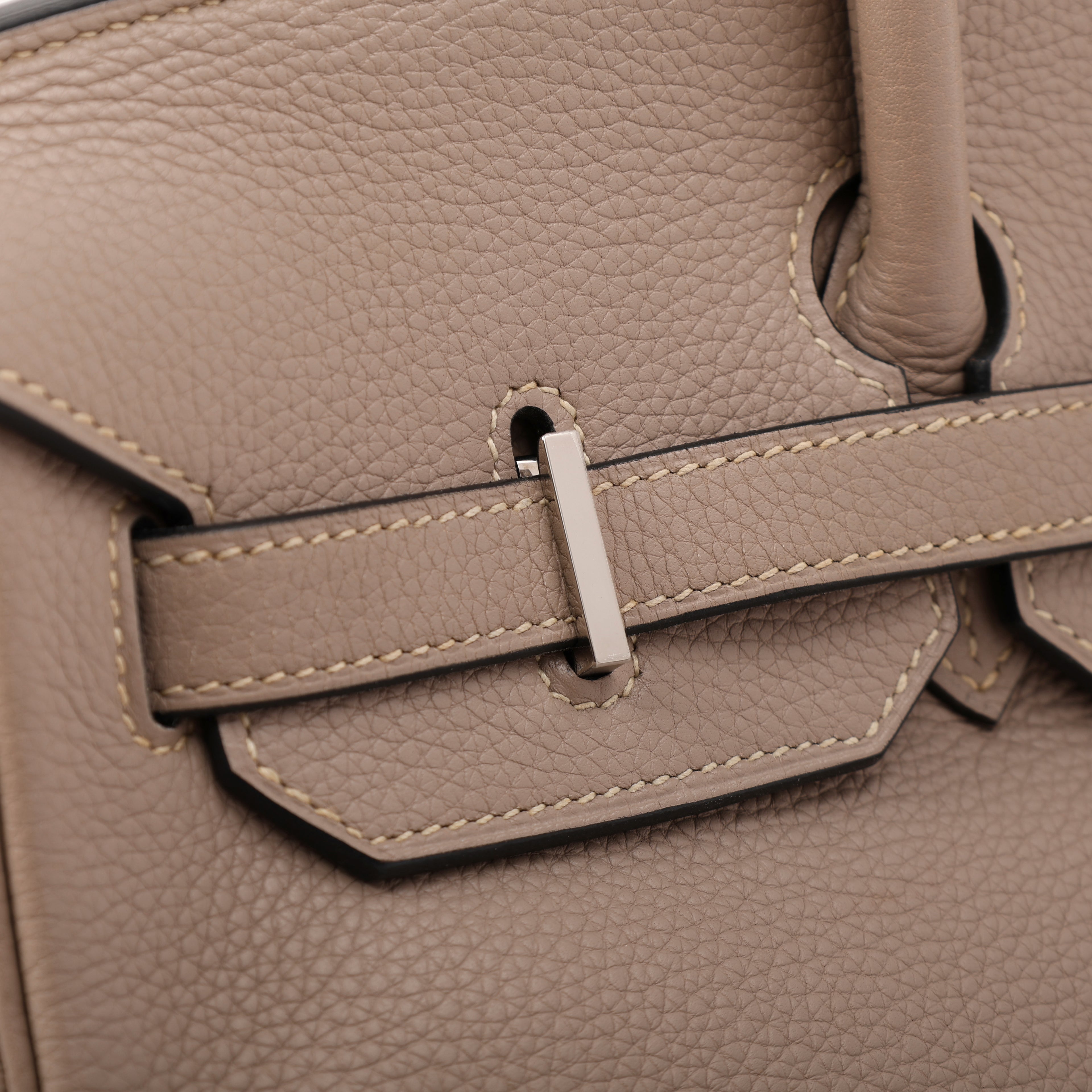 Hermès Gris Tourterelle Togo Retourne Birkin 35 (PHW | 2008)