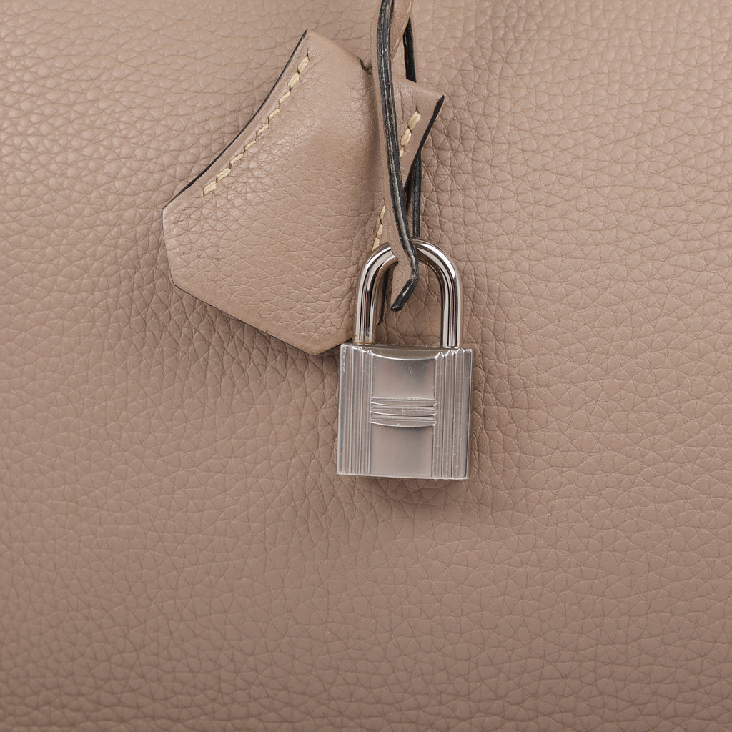 Hermès Gris Tourterelle Togo Retourne Birkin 35 (PHW | 2008)