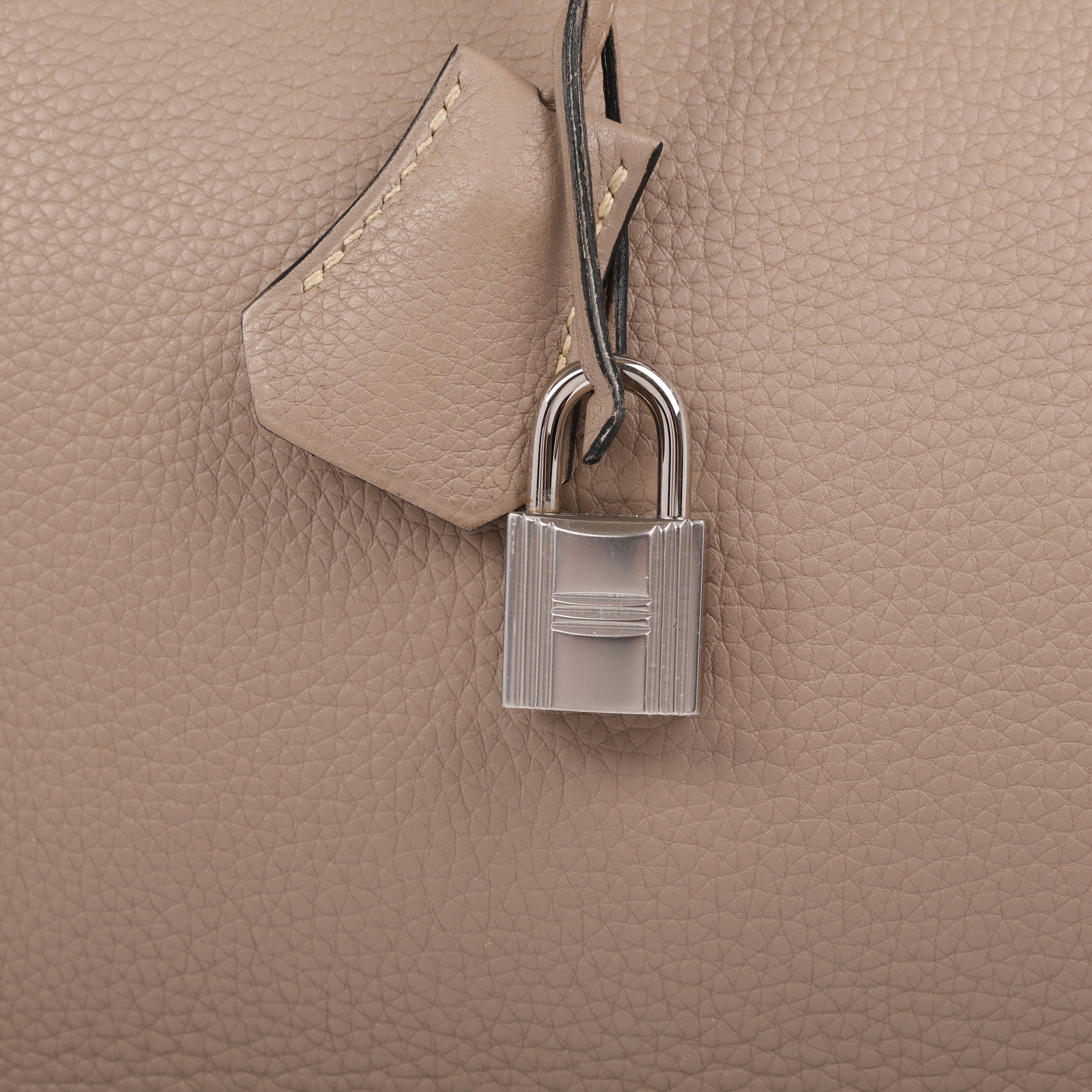 Hermès Gris Tourterelle Togo Retourne Birkin 35 (PHW | 2008)
