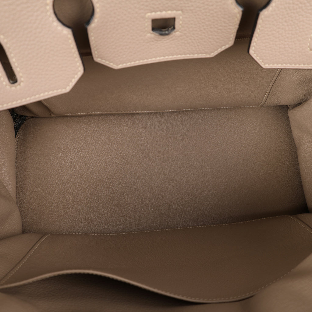 Hermès Gris Tourterelle Togo Retourne Birkin 35 (PHW | 2008)