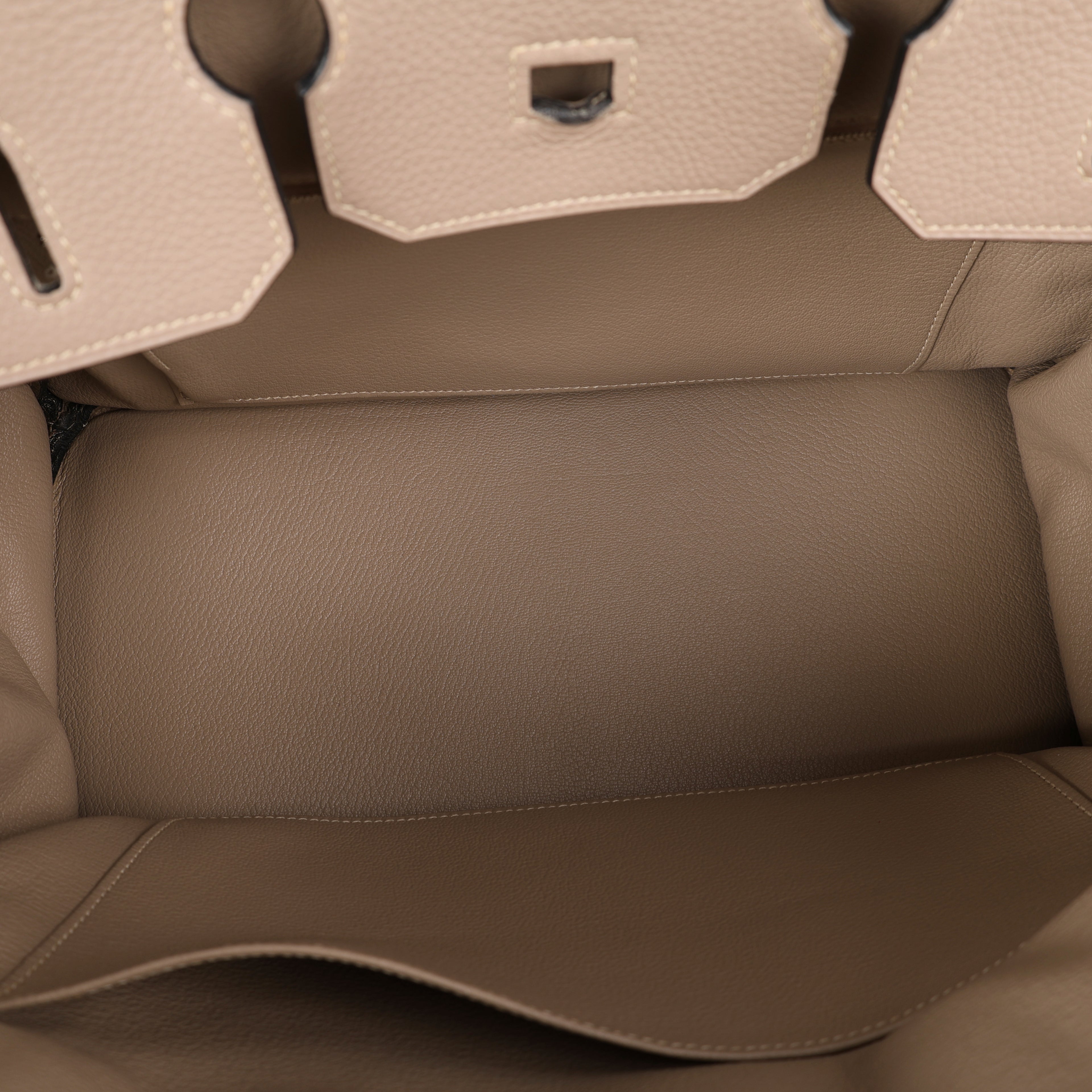 Hermès Gris Tourterelle Togo Retourne Birkin 35 (PHW | 2008)