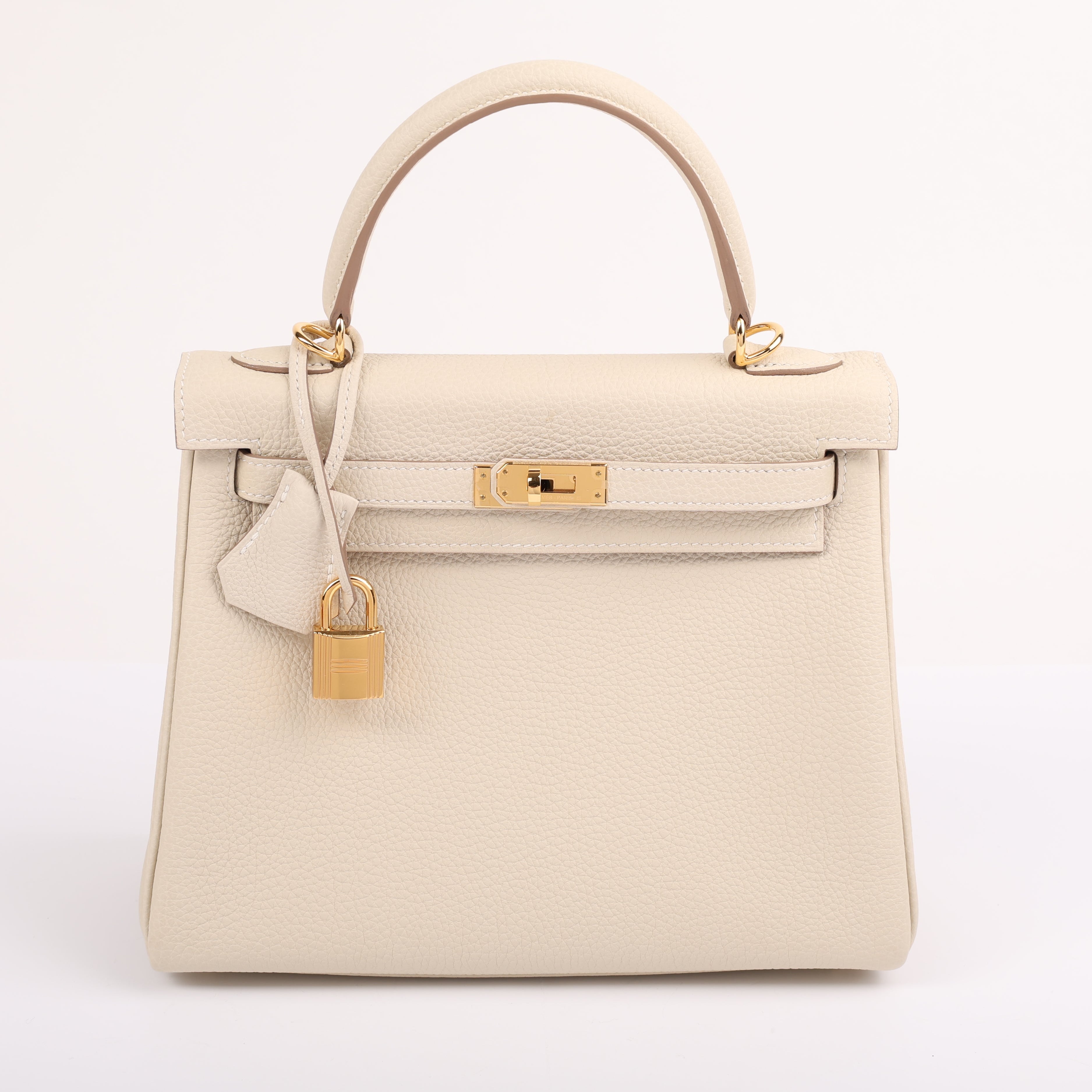 Hermes Craie Togo Retourne Kelly 25 (GHW | 2020)