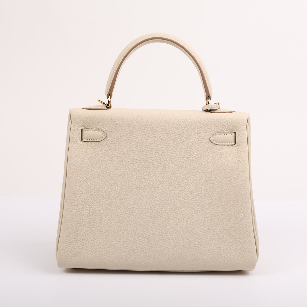 Hermes Craie Togo Retourne Kelly 25 (GHW | 2020)