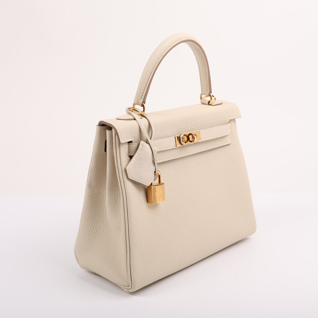 Hermes Craie Togo Retourne Kelly 25 (GHW | 2020)