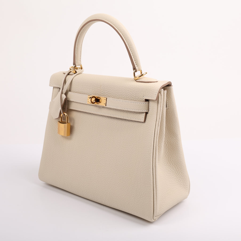 Hermes Craie Togo Retourne Kelly 25 (GHW | 2020)