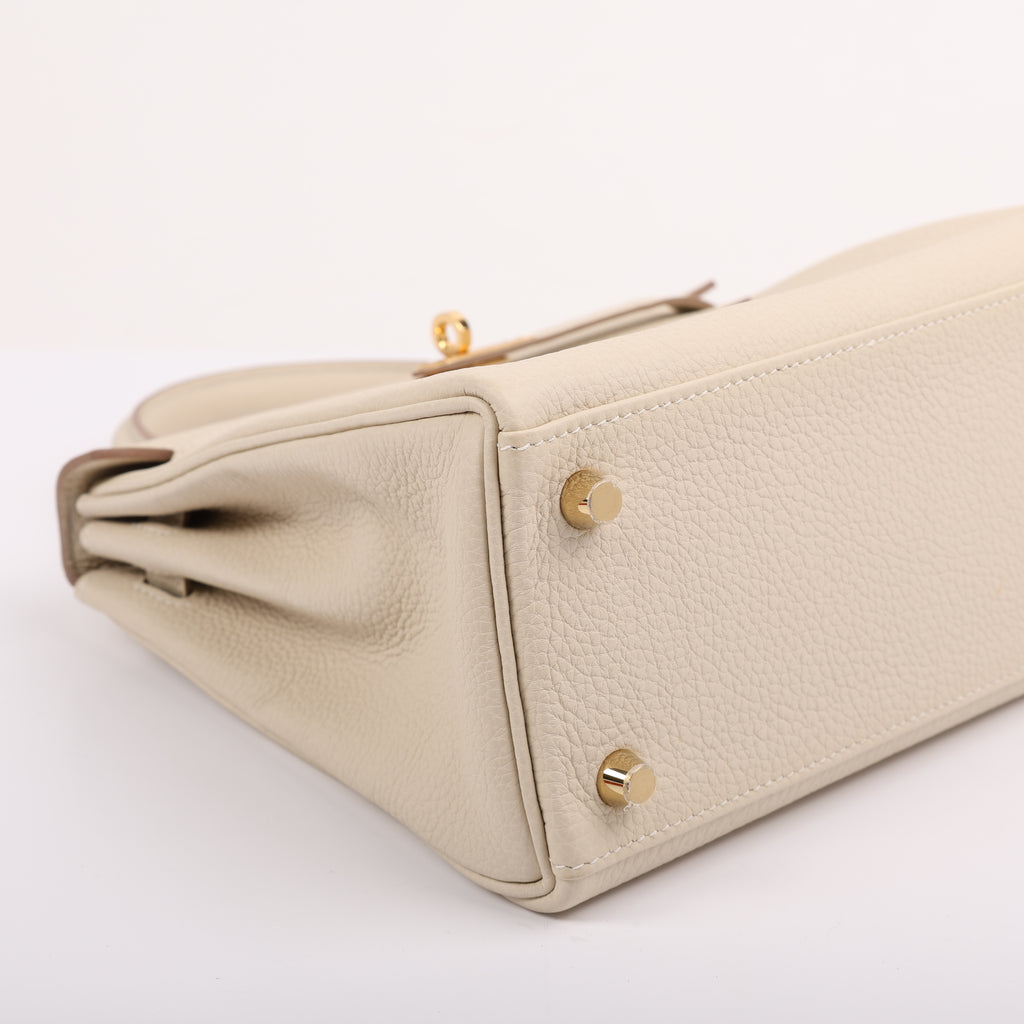 Hermes Craie Togo Retourne Kelly 25 (GHW | 2020)