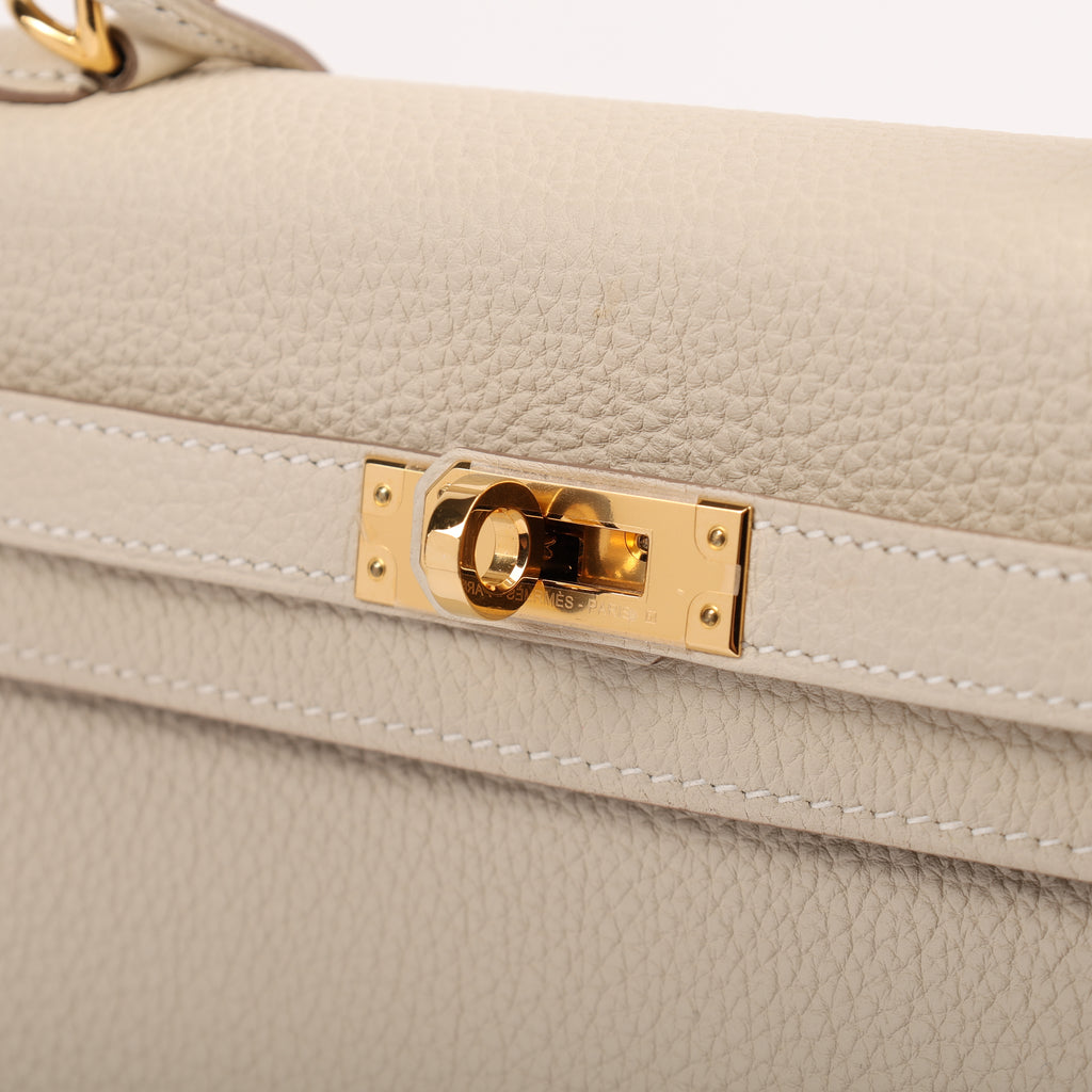 Hermes Craie Togo Retourne Kelly 25 (GHW | 2020)