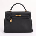 Hermes Black Togo Retourne Kelly 32 (GHW | 2015)