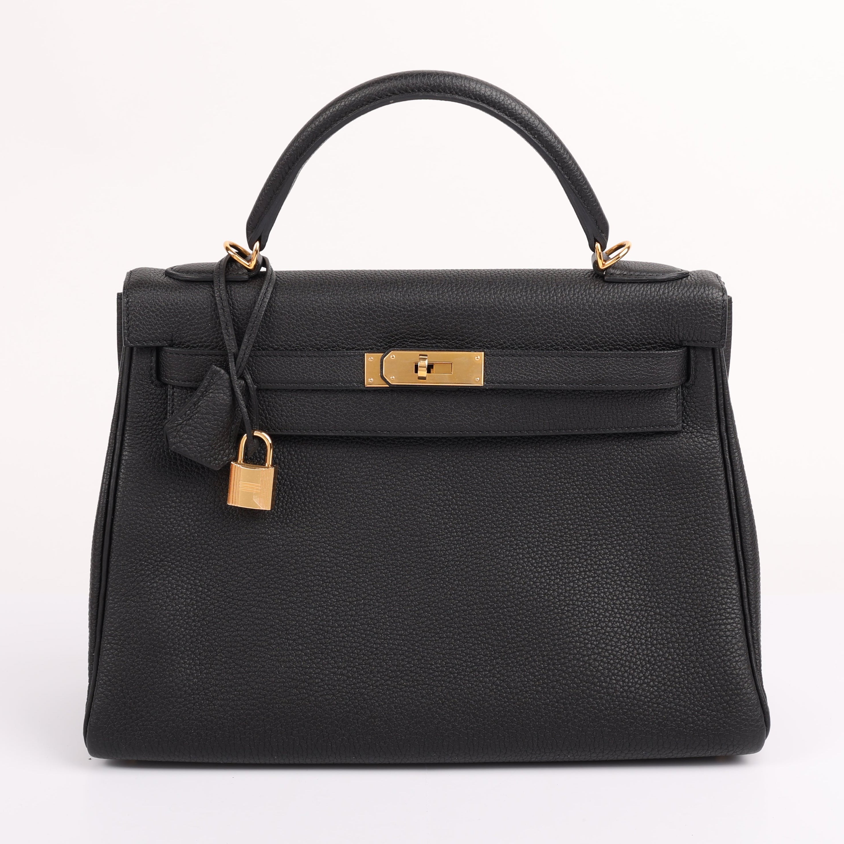 Hermes Black Togo Retourne Kelly 32 (GHW | 2015)