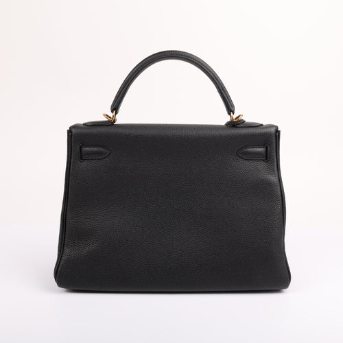 Hermes Black Togo Retourne Kelly 32 (GHW | 2015)