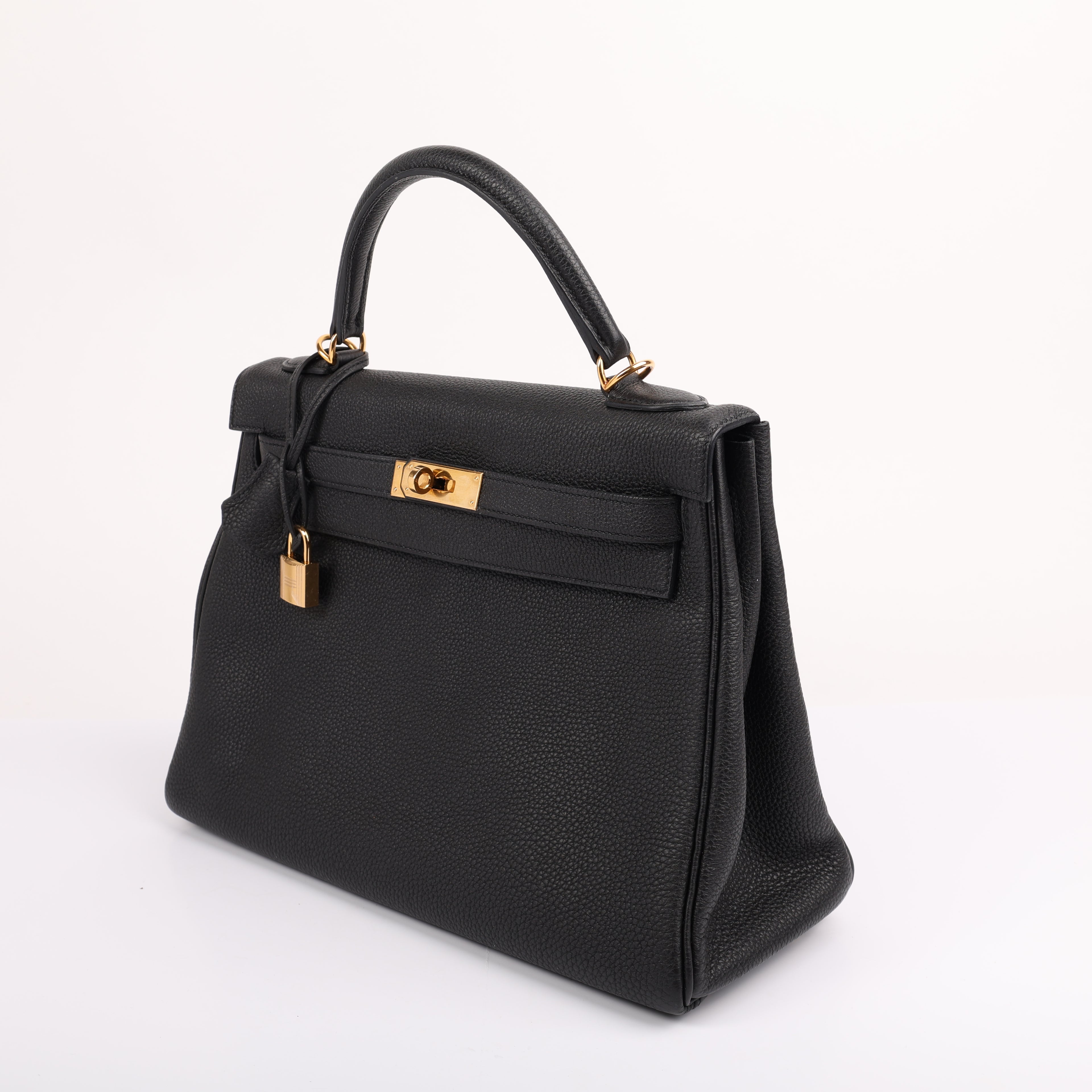 Hermes Black Togo Retourne Kelly 32 (GHW | 2015)