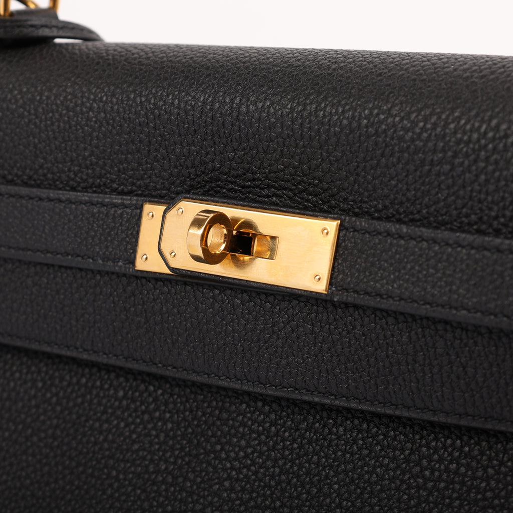 Hermes Black Togo Retourne Kelly 32 (GHW | 2015)