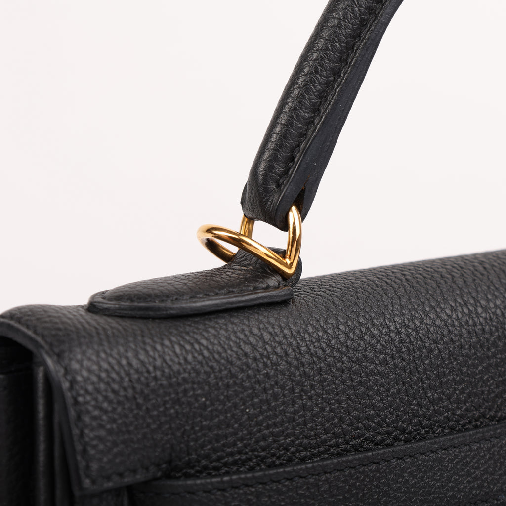 Hermes Black Togo Retourne Kelly 32 (GHW | 2015)