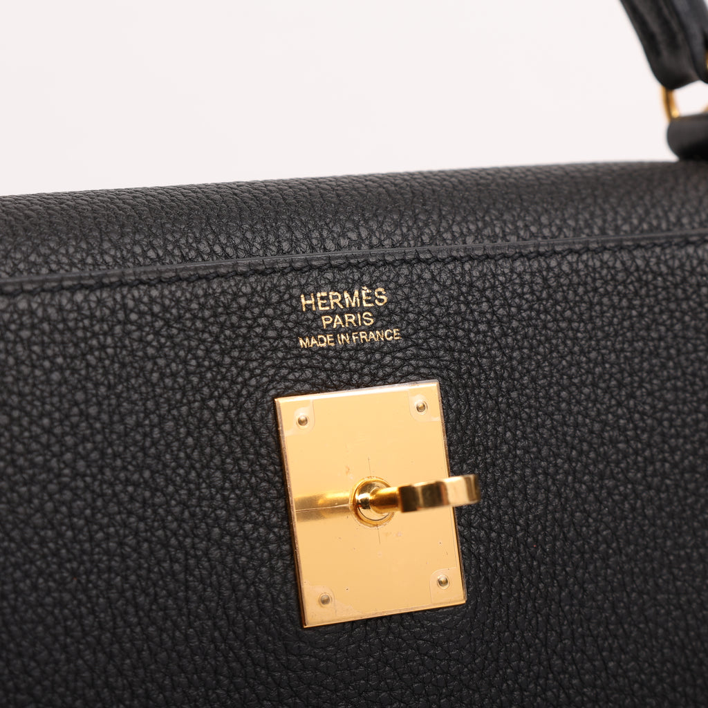 Hermes Black Togo Retourne Birkin 25 (GHW | 2014)