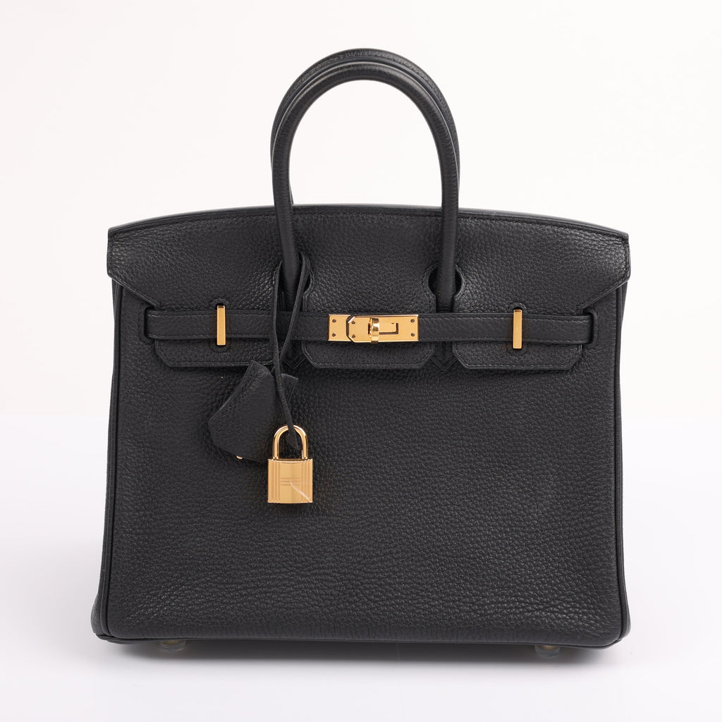 Hermes Black Togo Retourne Birkin 25 (GHW | 2014)