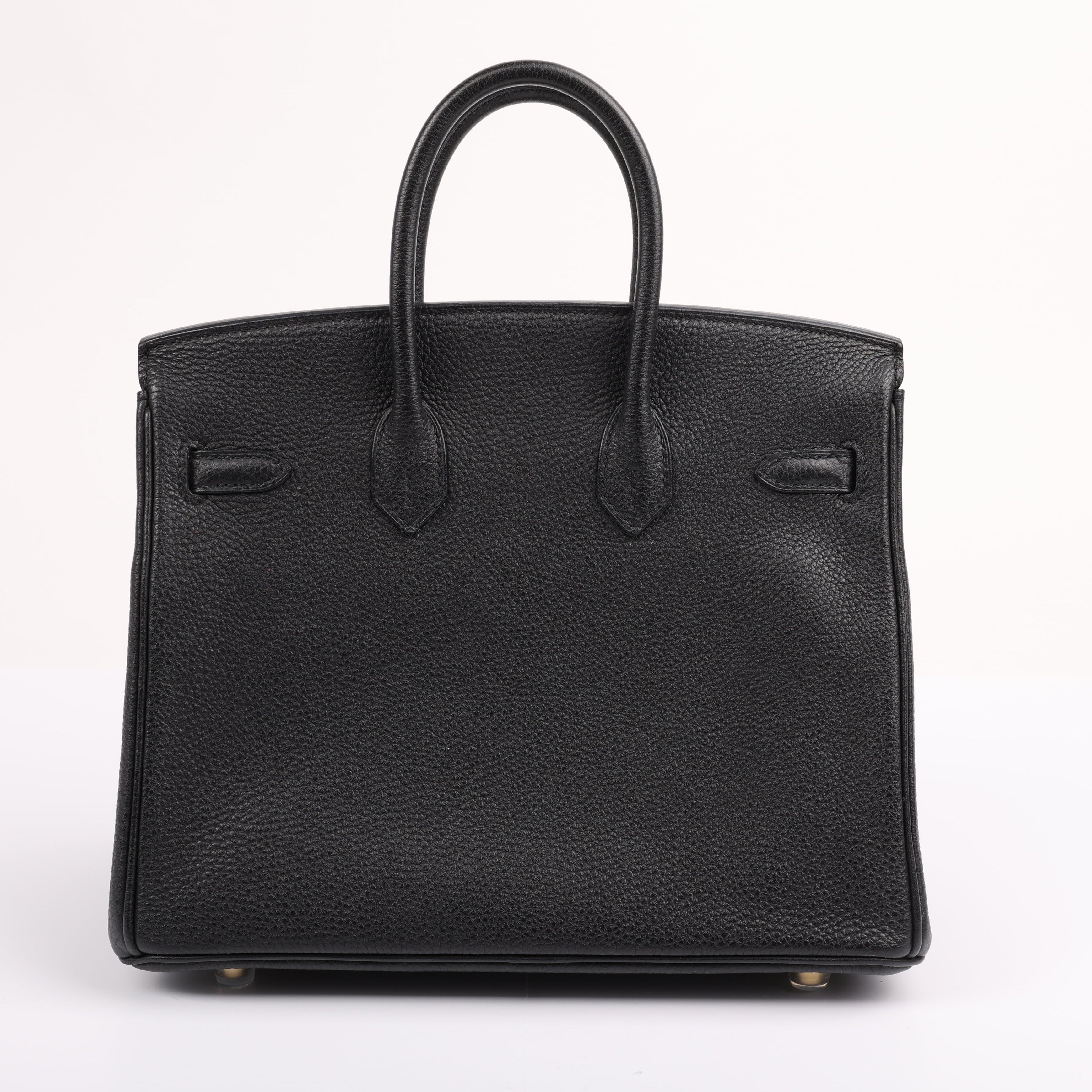 Hermes Black Togo Retourne Birkin 25 (GHW | 2014)