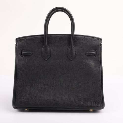 Hermes Black Togo Retourne Birkin 25 (GHW | 2014)