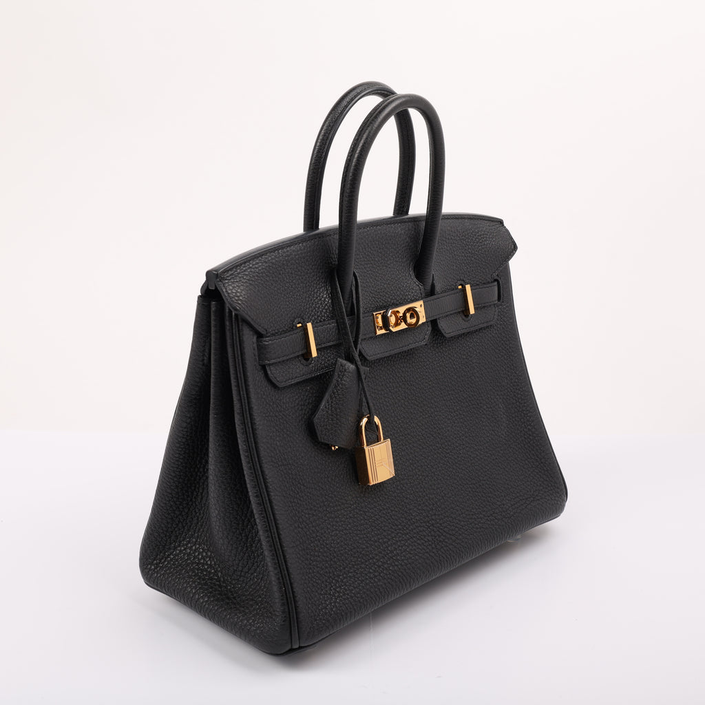 Hermes Black Togo Retourne Birkin 25 (GHW | 2014)
