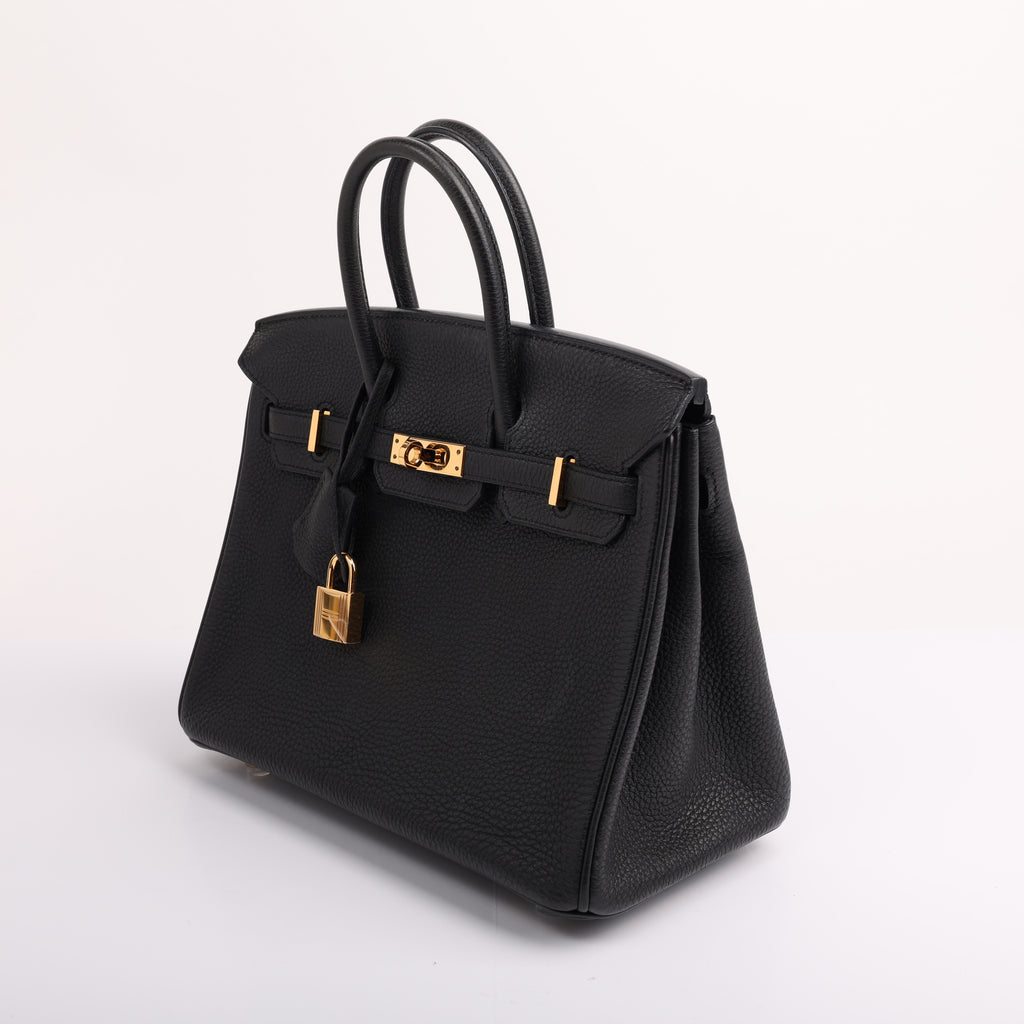Hermes Black Togo Retourne Birkin 25 (GHW | 2014)
