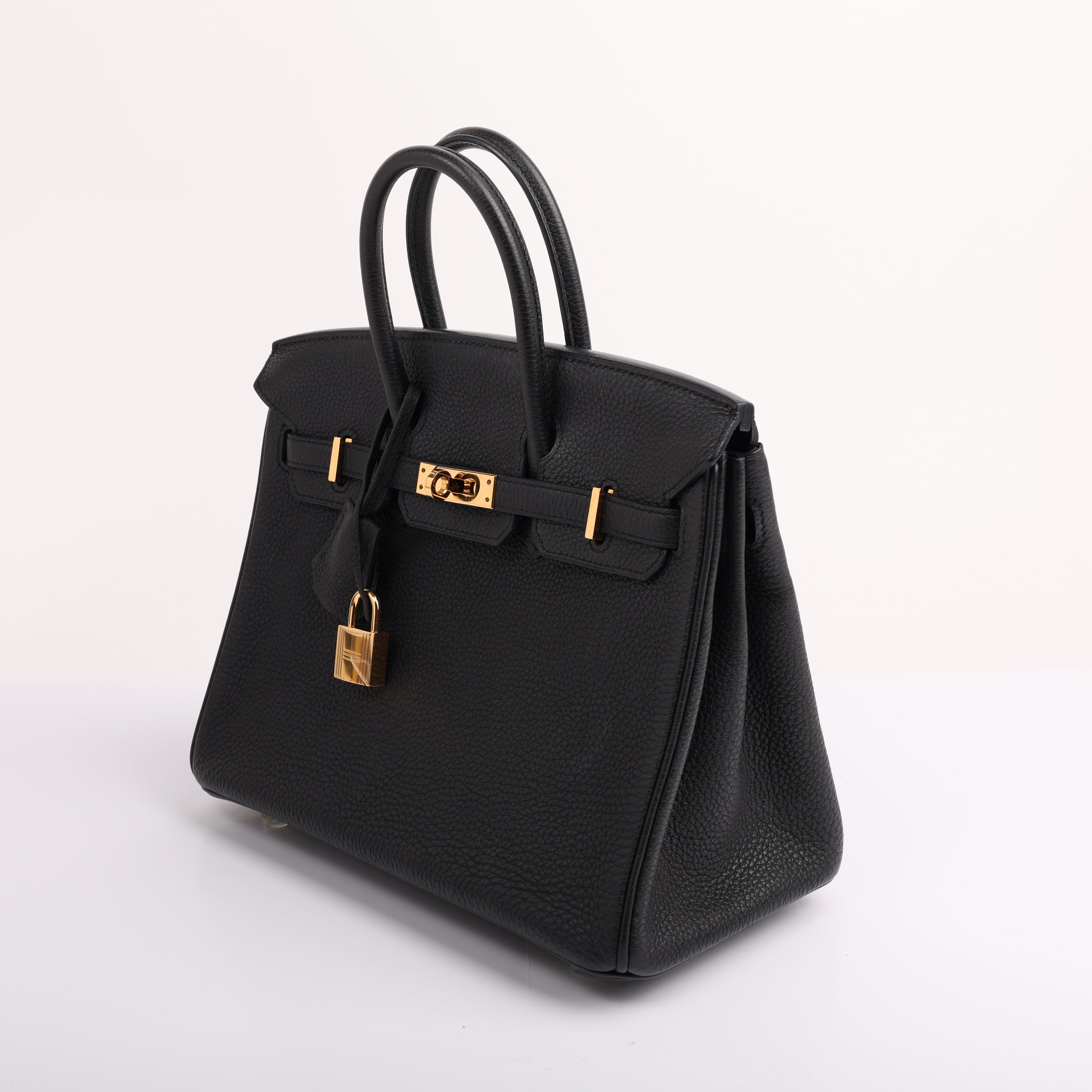Hermes Black Togo Retourne Birkin 25 (GHW | 2014)