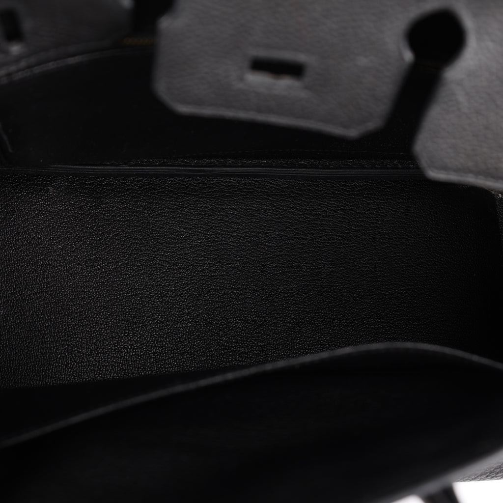 Hermes Black Togo Retourne Birkin 25 (GHW | 2014)