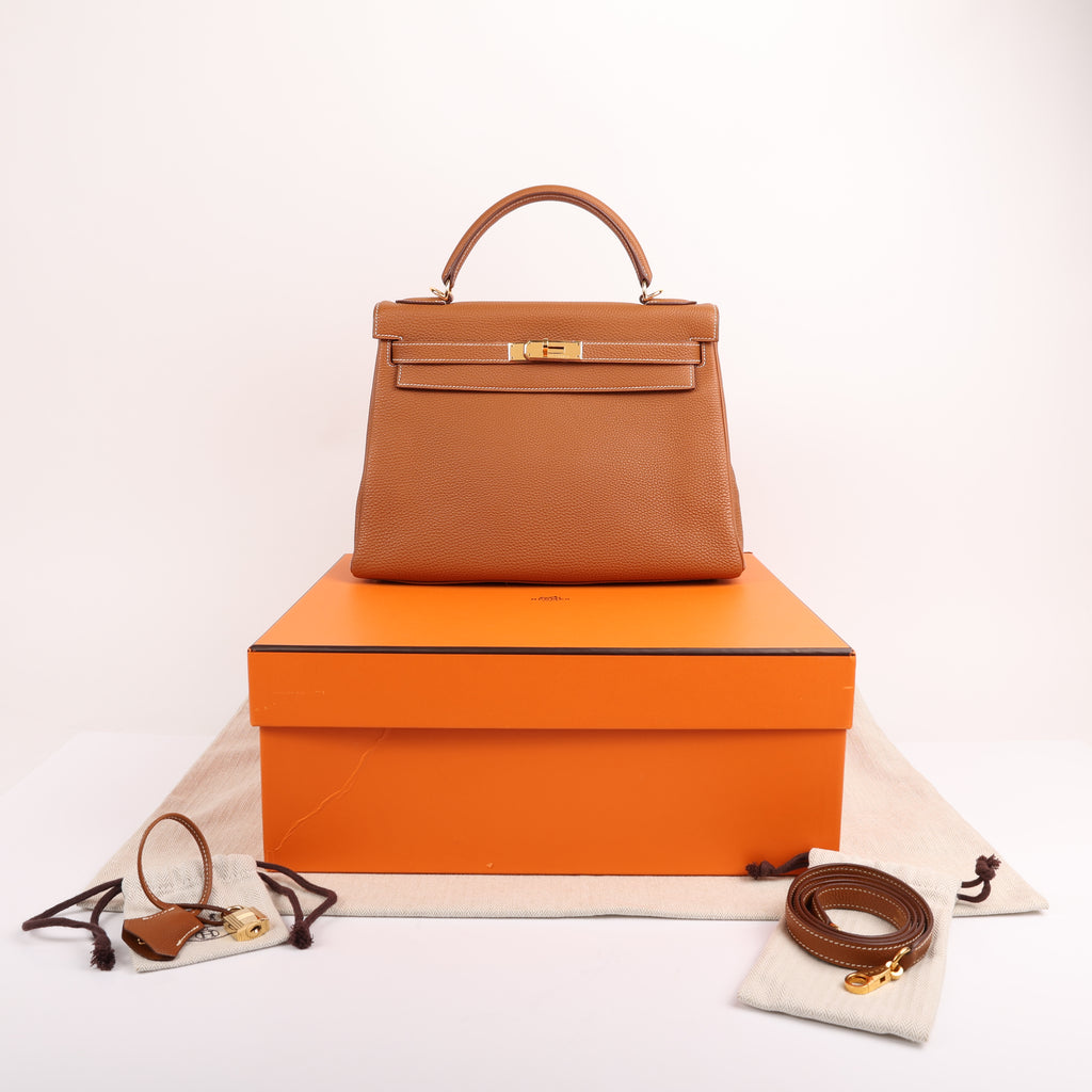 Hermes Gold Togo Retourne Kelly 32 (GHW | 2003)