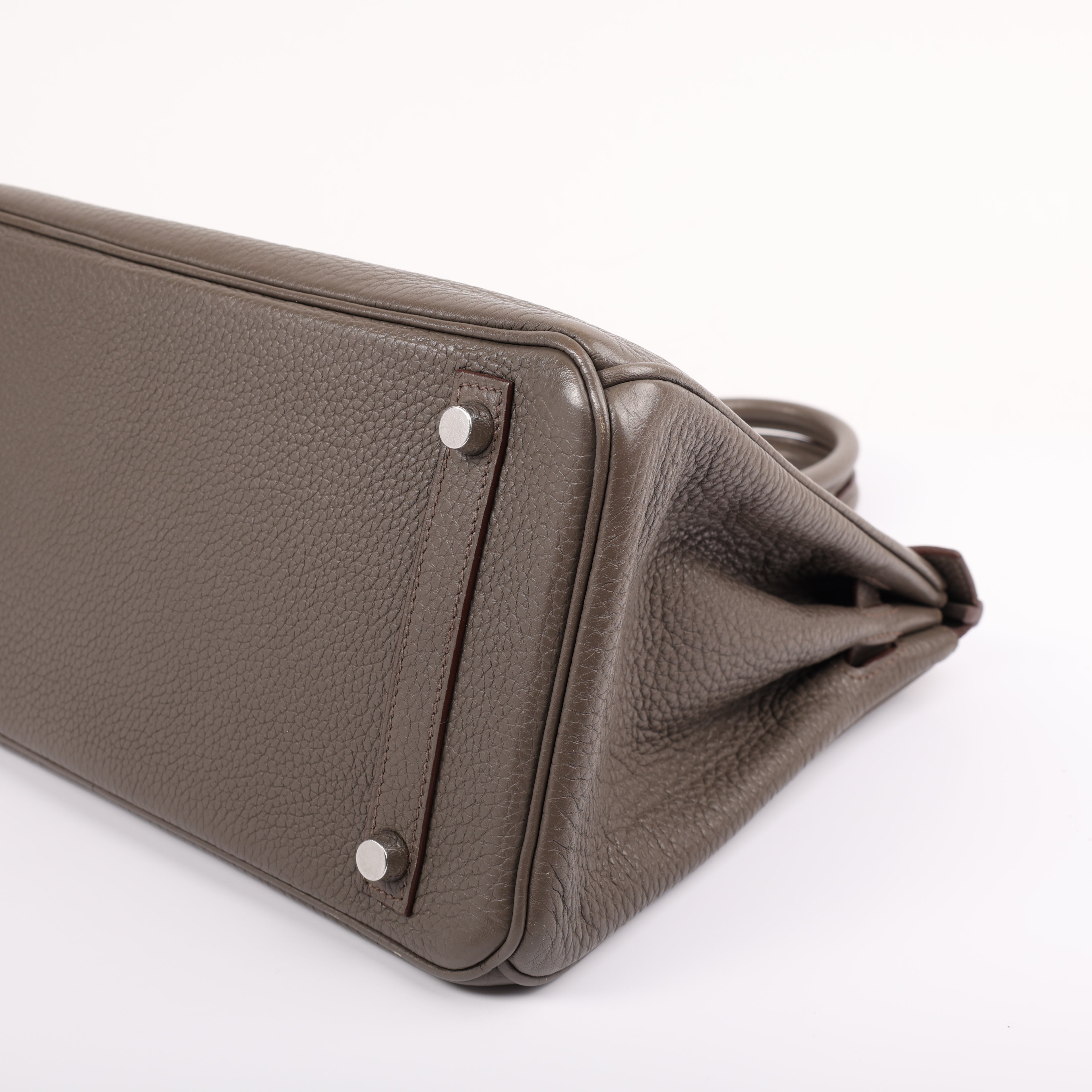Hermès Etain Togo Retourne Birkin 30 (PHW | 2012)