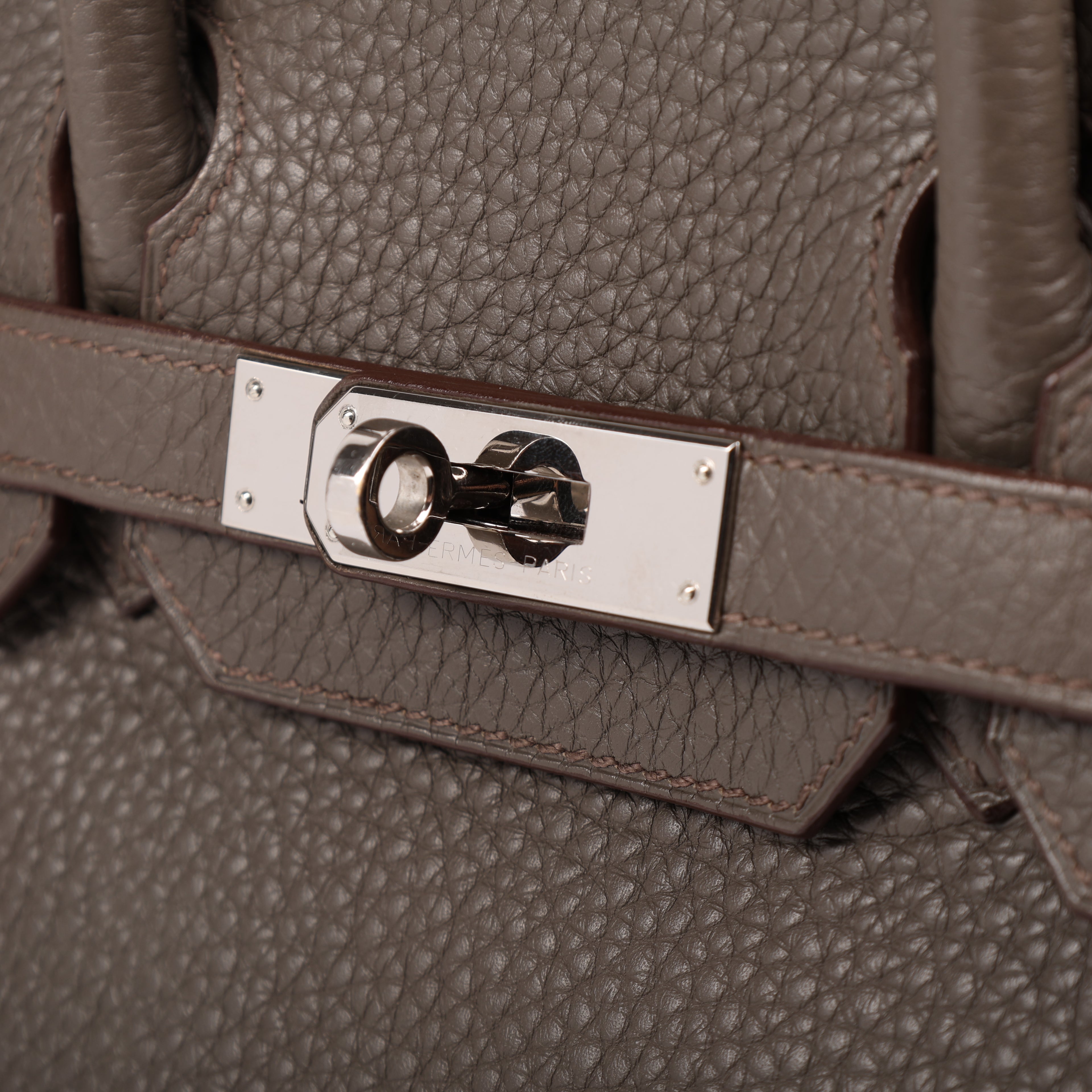 Hermès Etain Togo Retourne Birkin 30 (PHW | 2012)