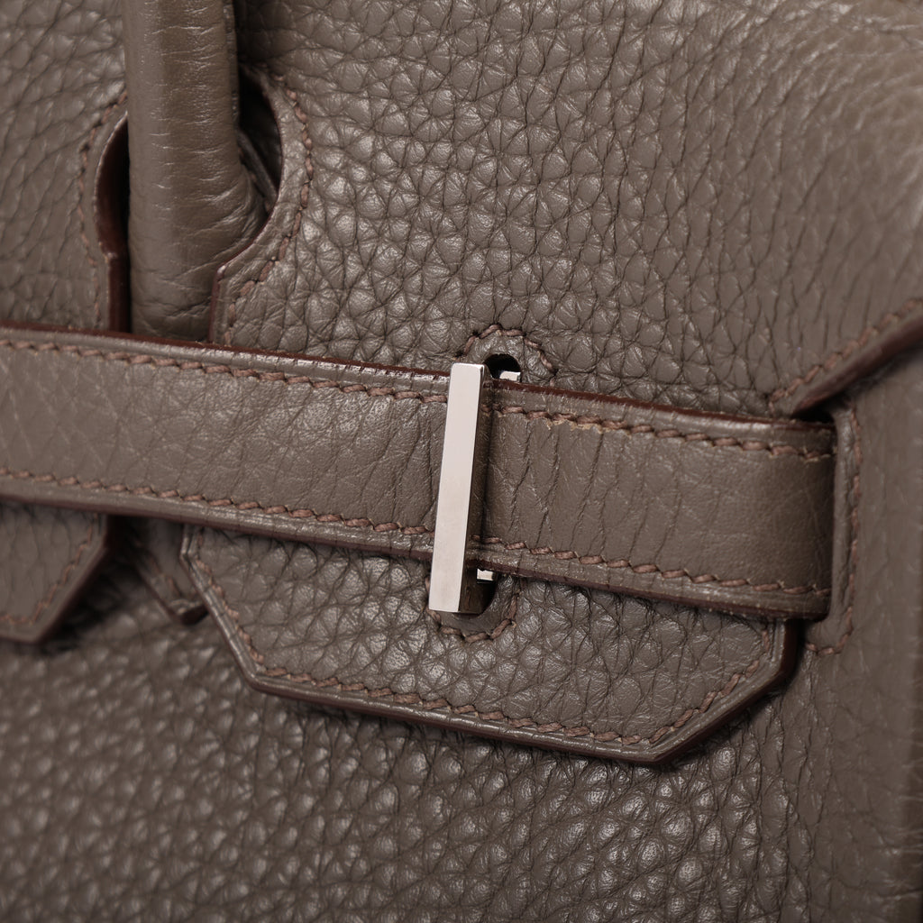 Hermès Etain Togo Retourne Birkin 30 (PHW | 2012)