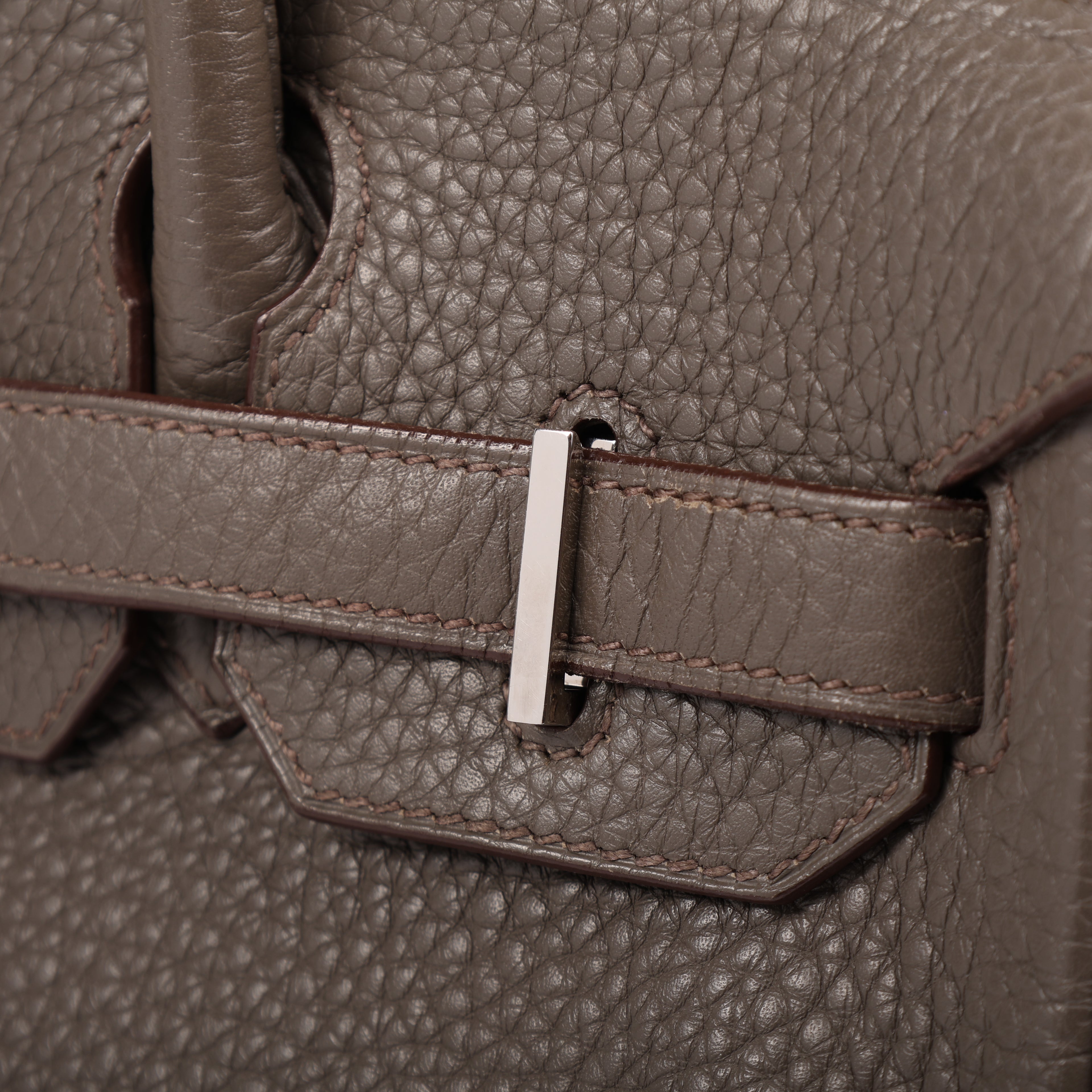 Hermès Etain Togo Retourne Birkin 30 (PHW | 2012)