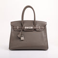 Hermès Etain Togo Retourne Birkin 30 (PHW | 2012)