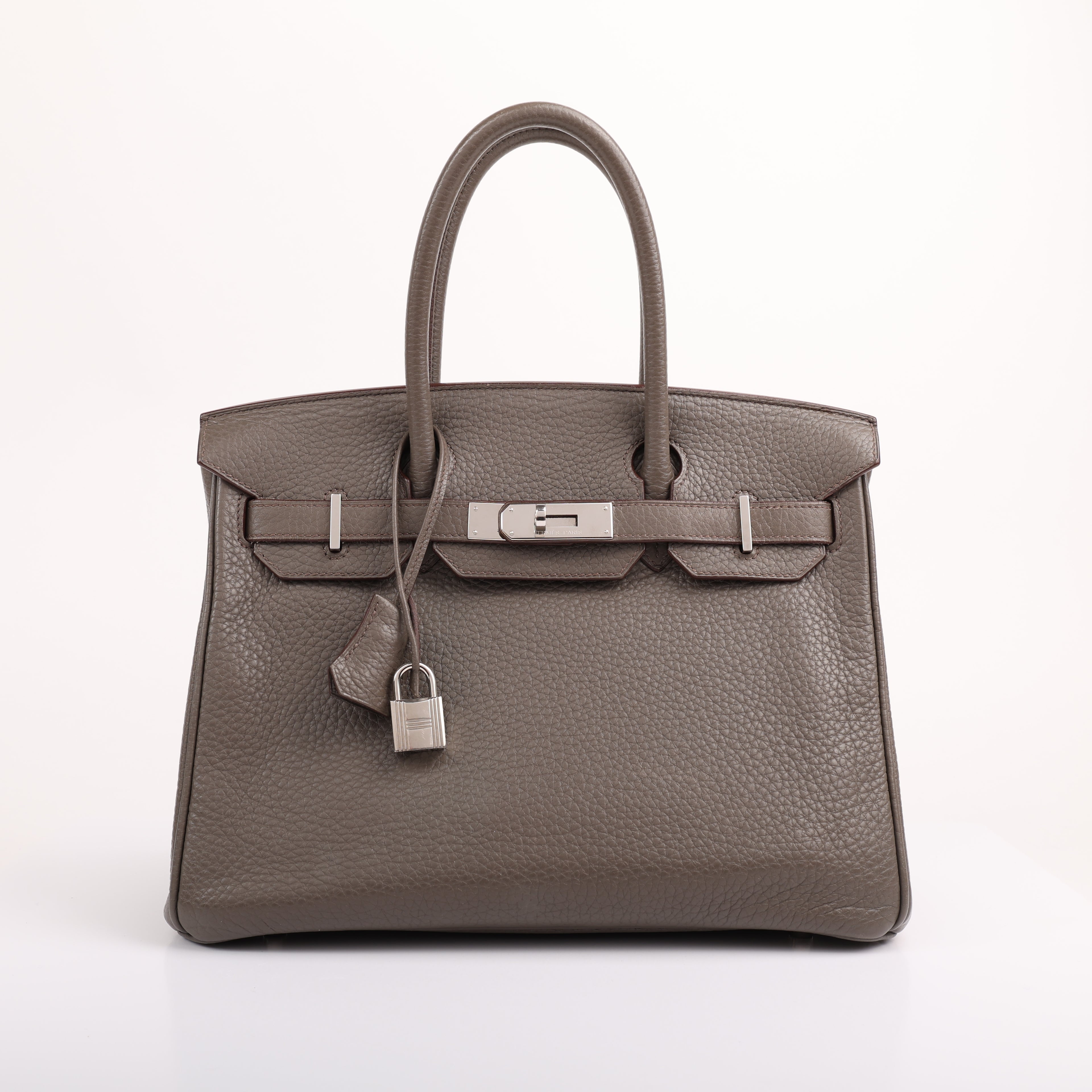 Hermès Etain Togo Retourne Birkin 30 (PHW | 2012)