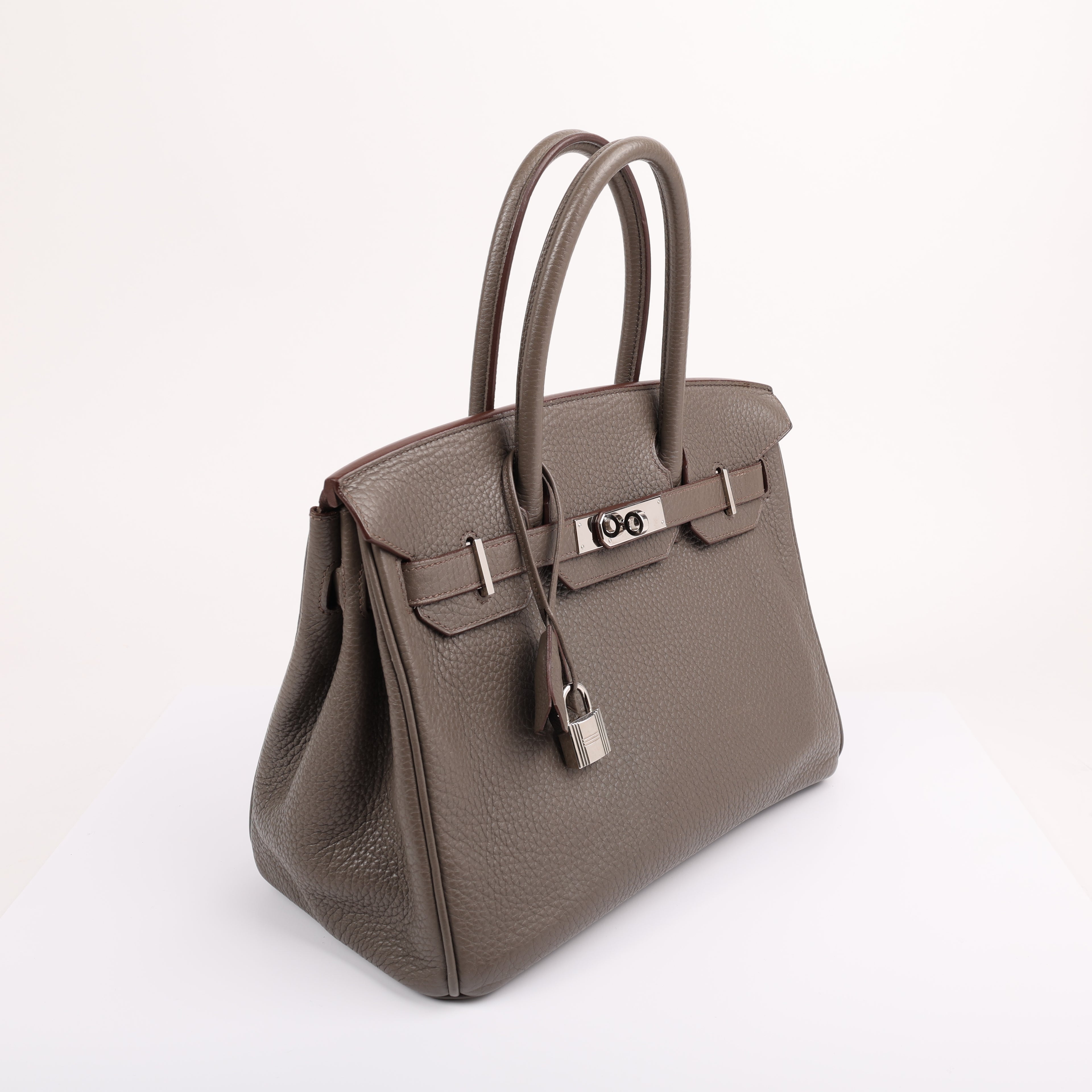Hermès Etain Togo Retourne Birkin 30 (PHW | 2012)