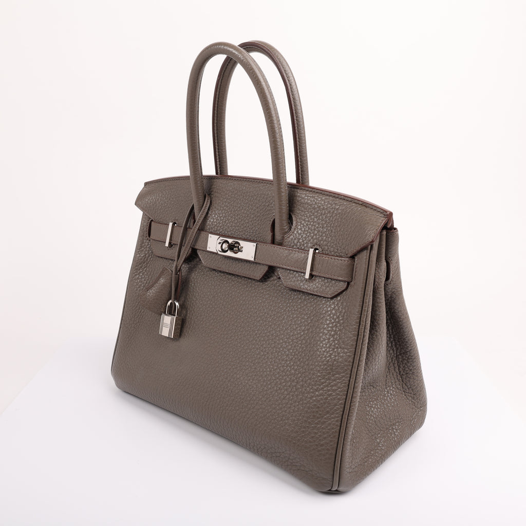 Hermès Etain Togo Retourne Birkin 30 (PHW | 2012)