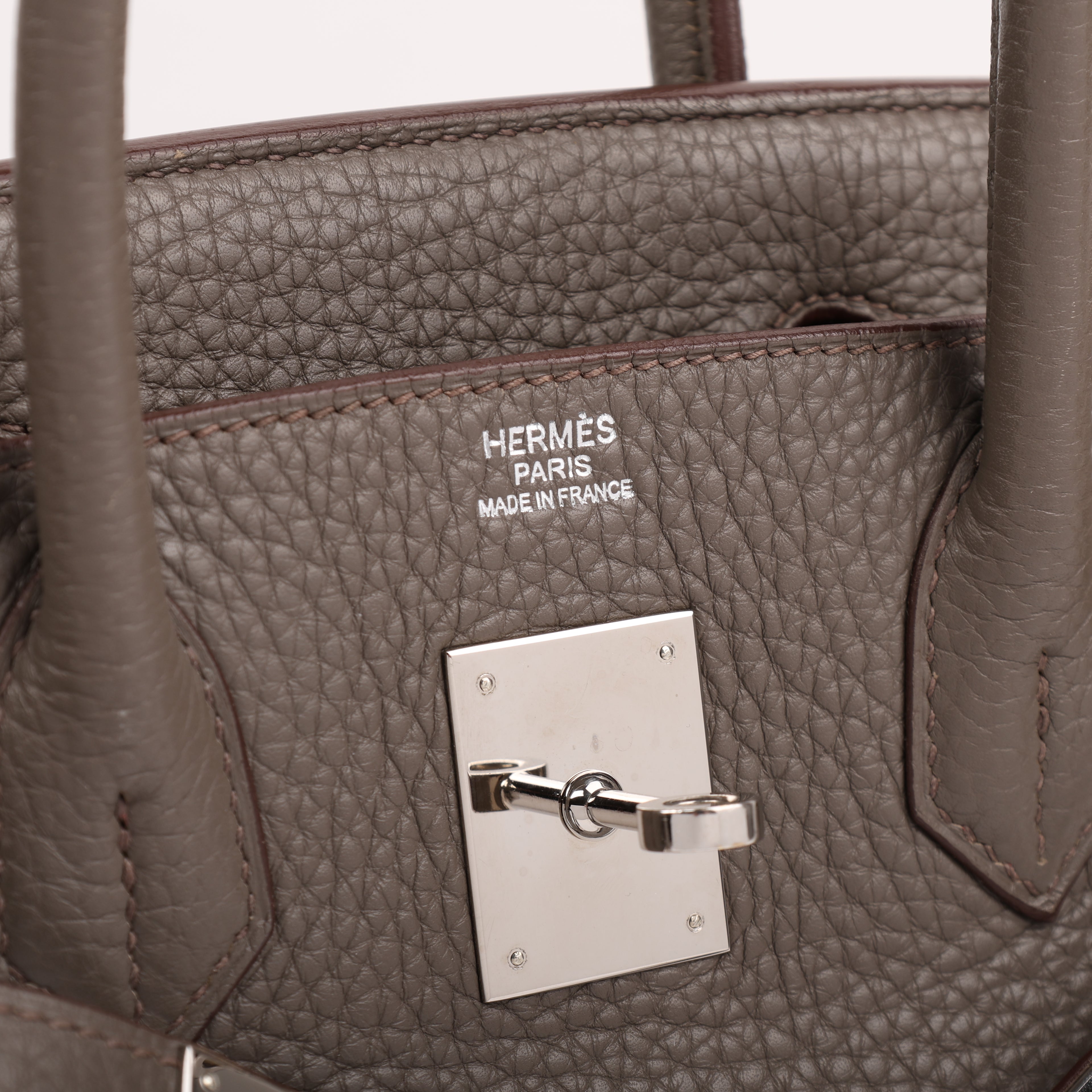 Hermès Etain Togo Retourne Birkin 30 (PHW | 2012)