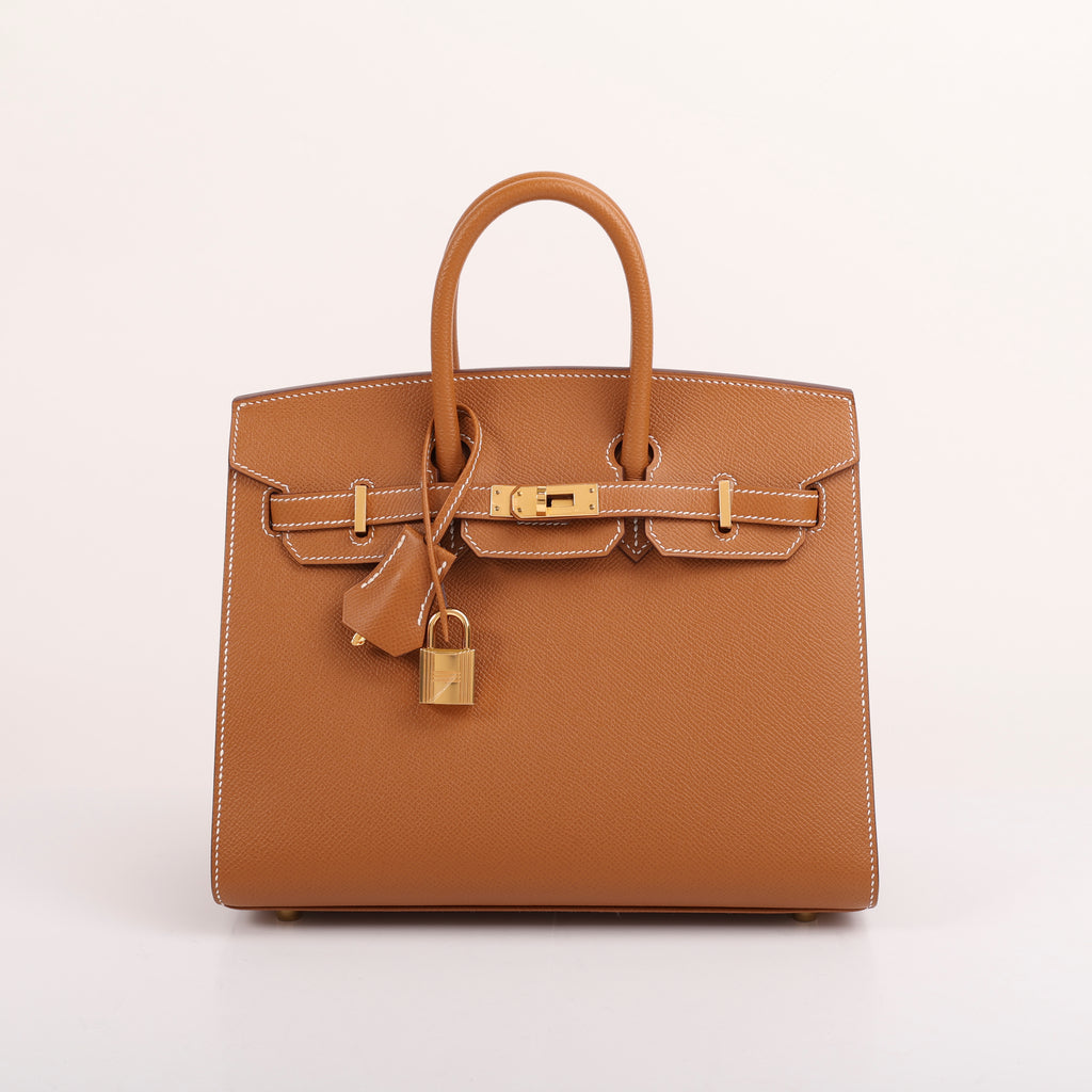 Hermes Gold Epsom Sellier Birkin 25 (GHW | 2020)