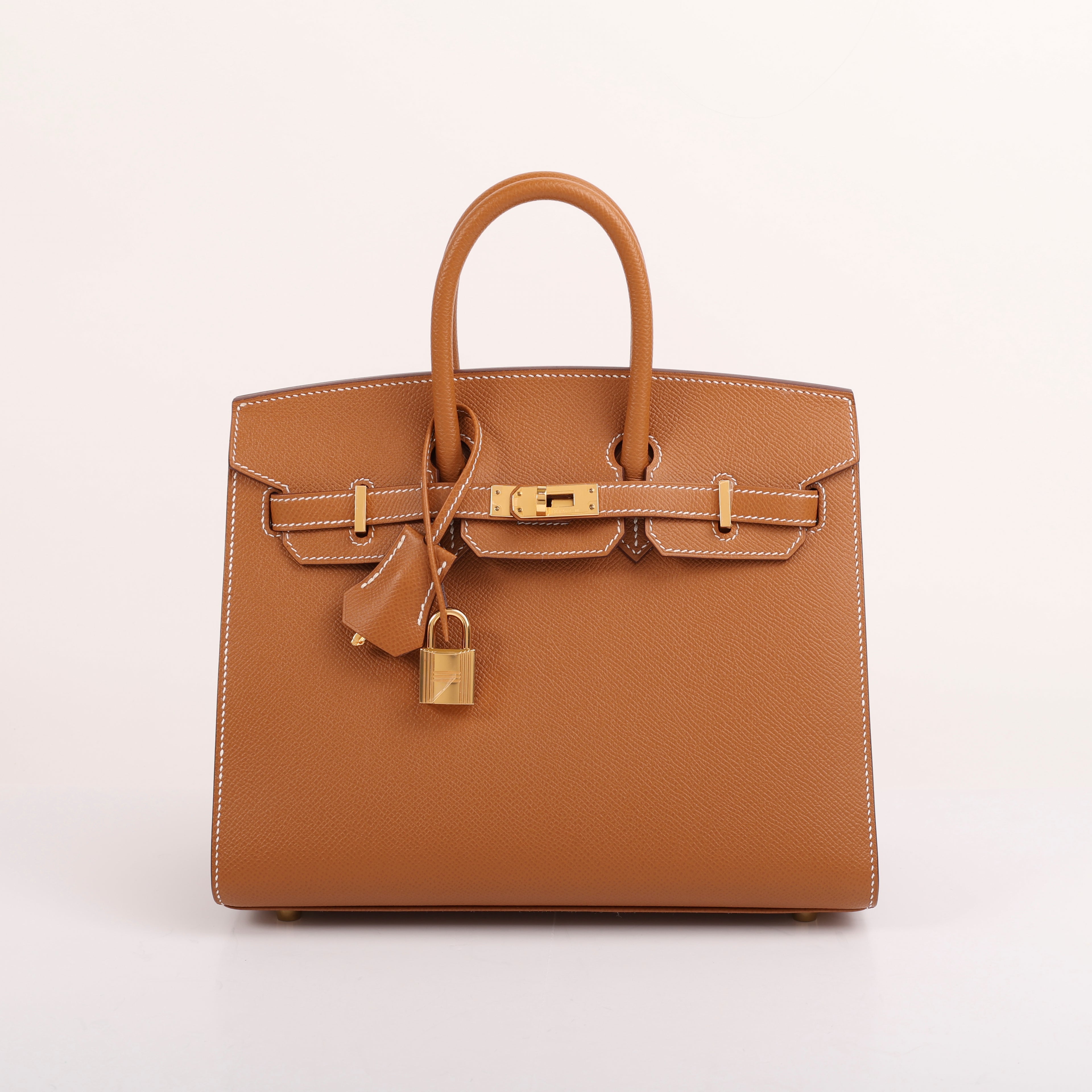 Hermes Gold Epsom Sellier Birkin 25 (GHW | 2020)
