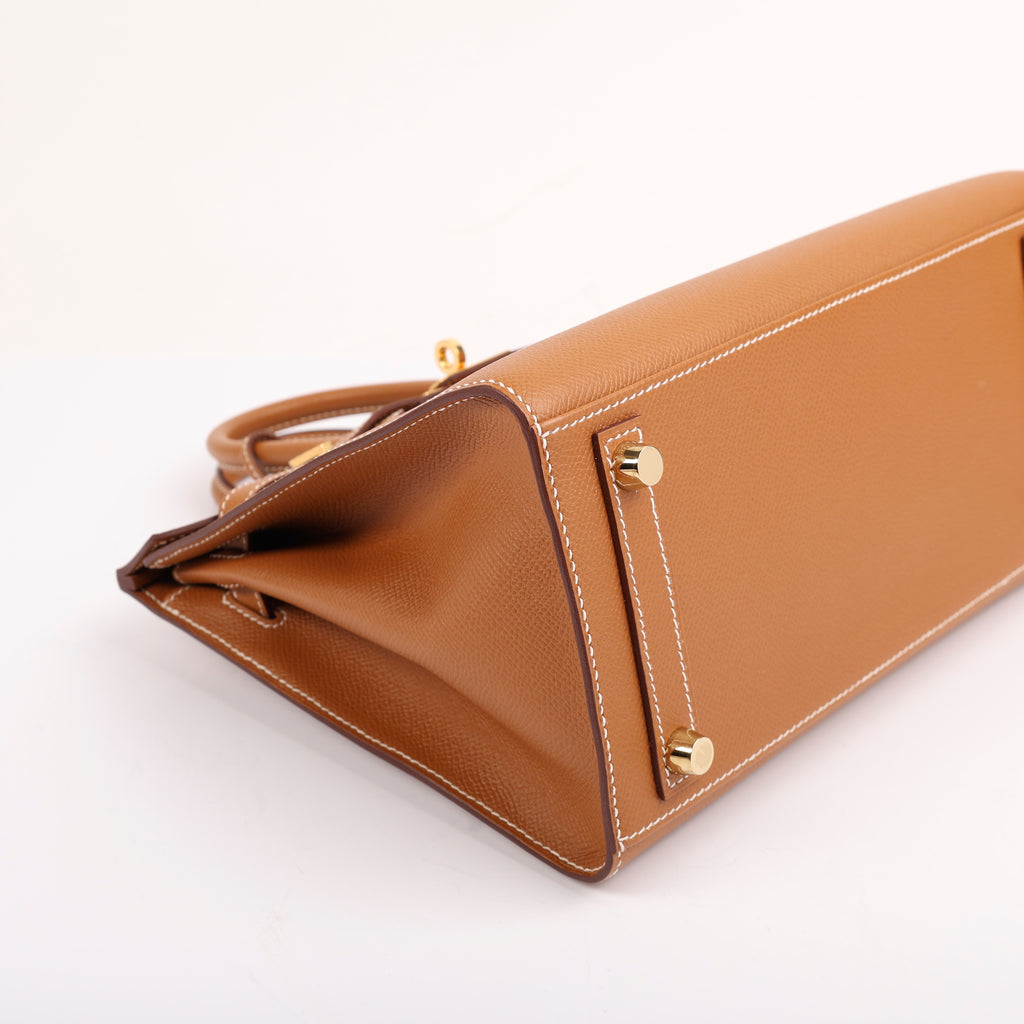 Hermes Gold Epsom Sellier Birkin 25 (GHW | 2020)