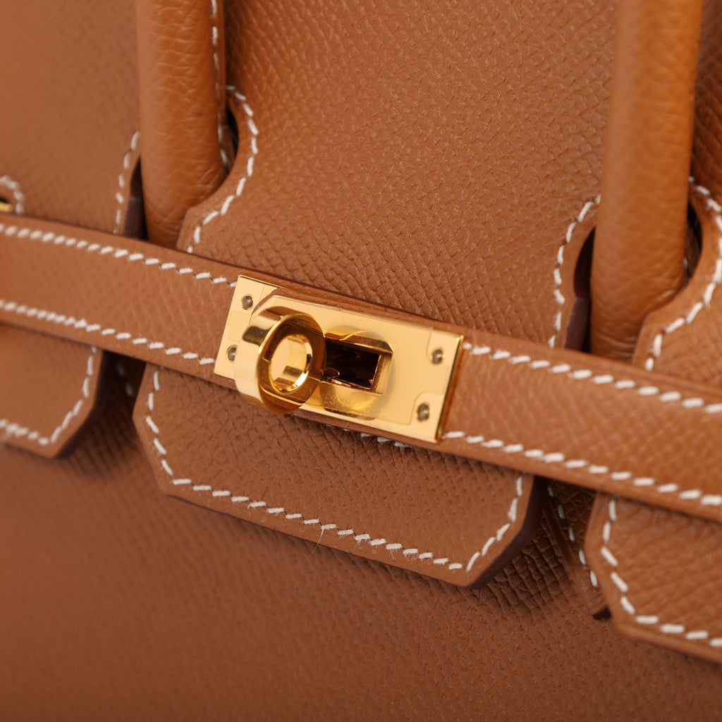 Hermes Gold Epsom Sellier Birkin 25 (GHW | 2020)