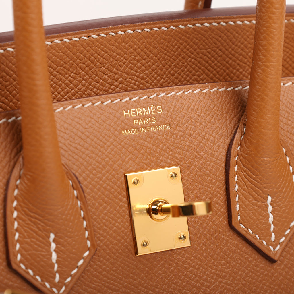 Hermes Gold Epsom Sellier Birkin 25 (GHW | 2020)