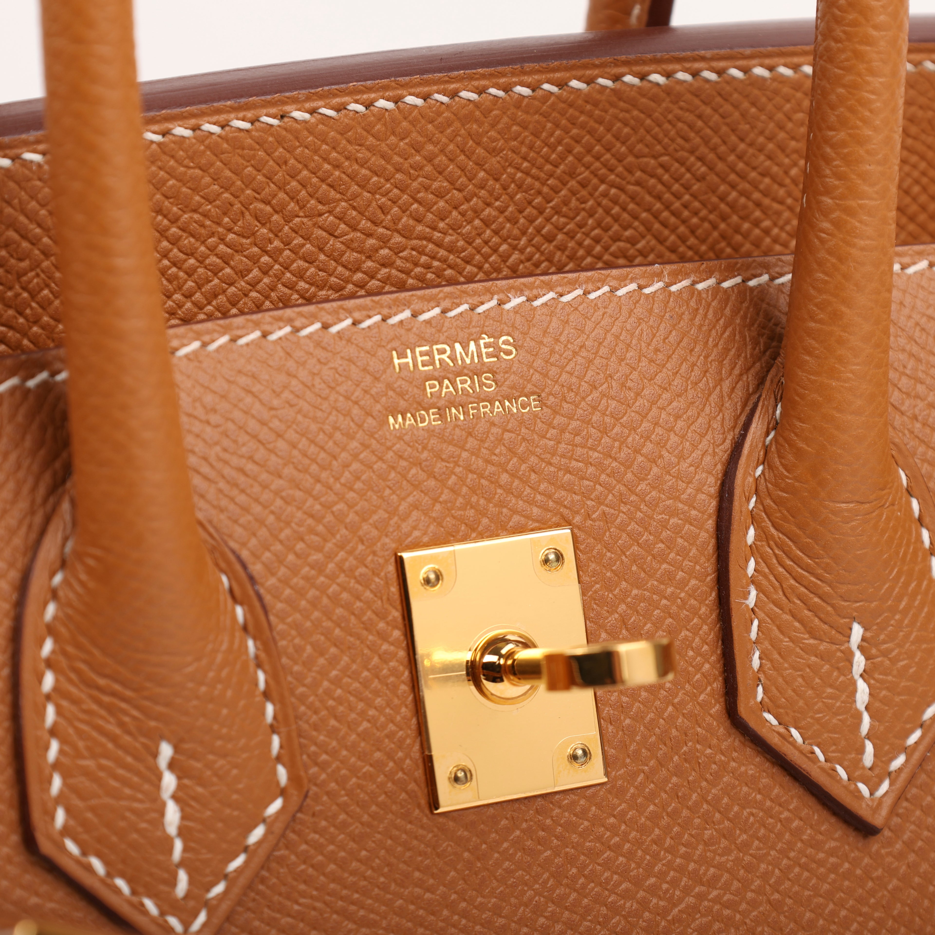 Hermes Gold Epsom Sellier Birkin 25 (GHW | 2020)