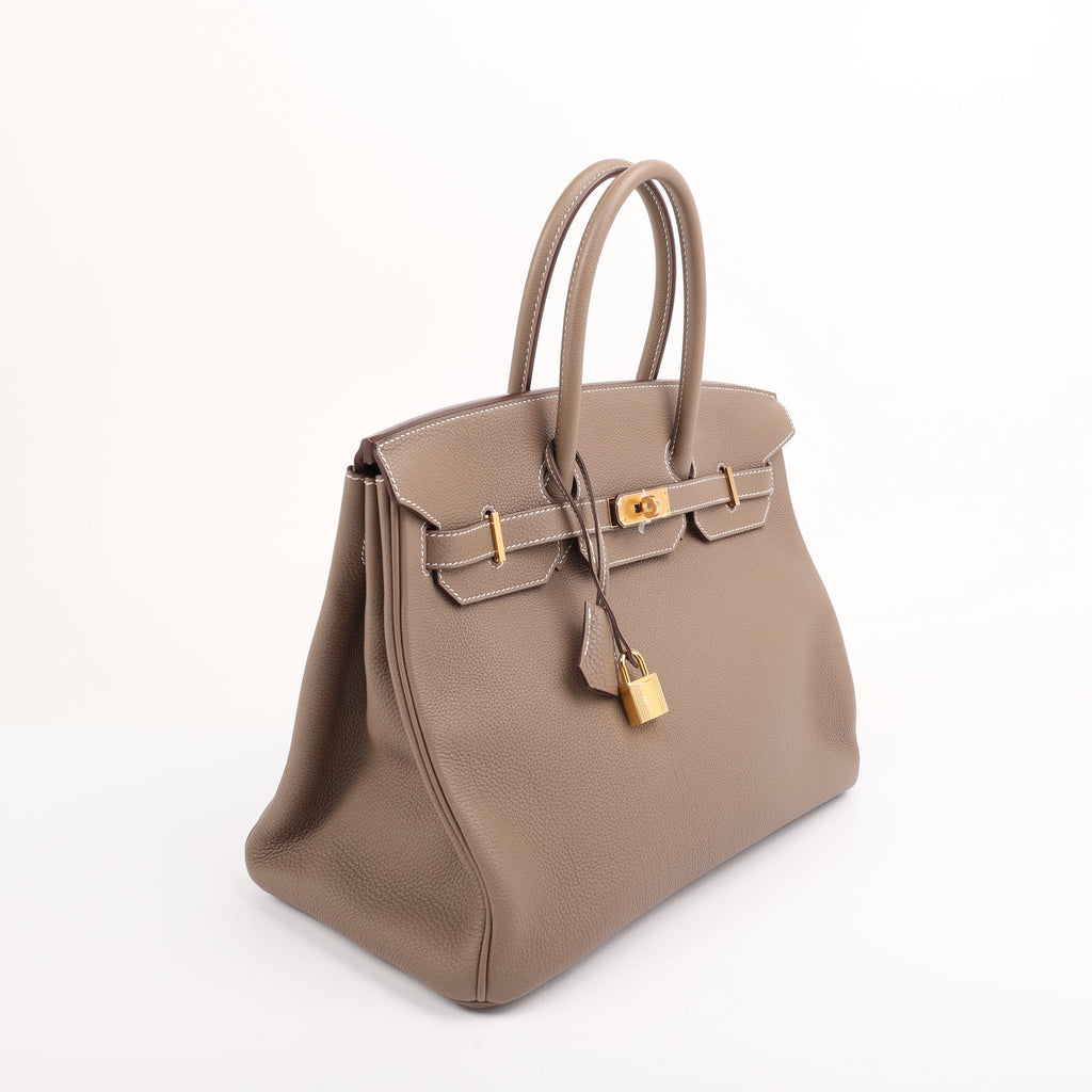 Hermes Étoupe Togo Retourne Birkin 35 (GHW | 2017)